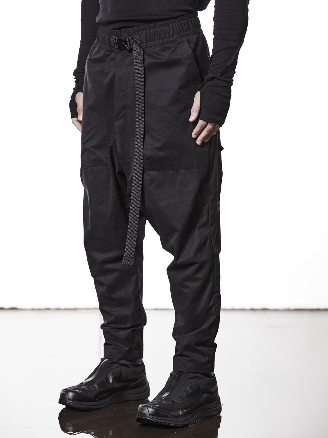 Low Crotch Cotton - Blend Trousers - by THOM KROM