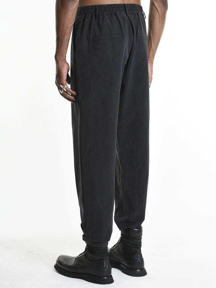 Lyocell Elastic Waist Trousers - by LA HAINE INSIDE US