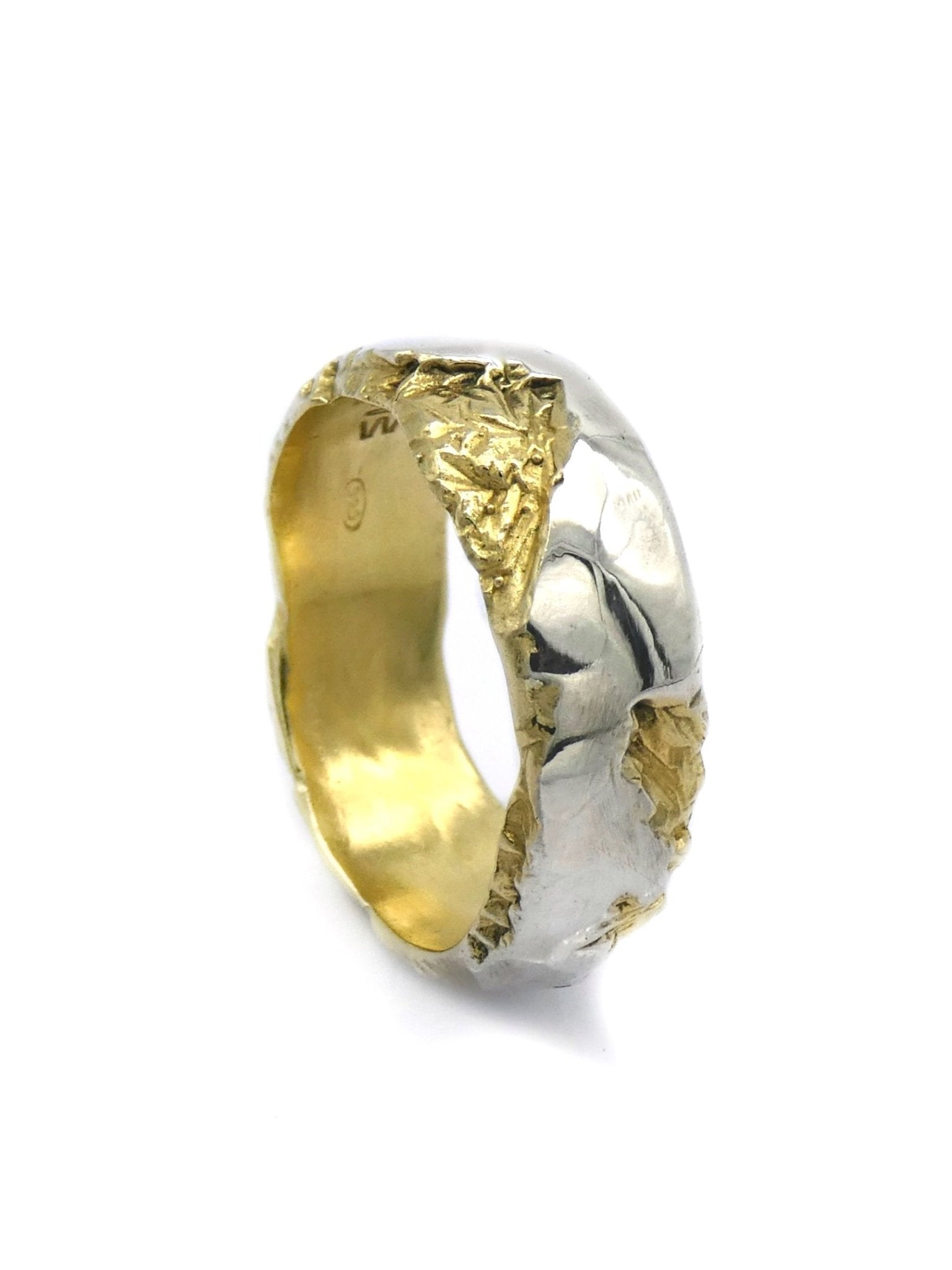 Mixed-Metal Textured Ring - INN7