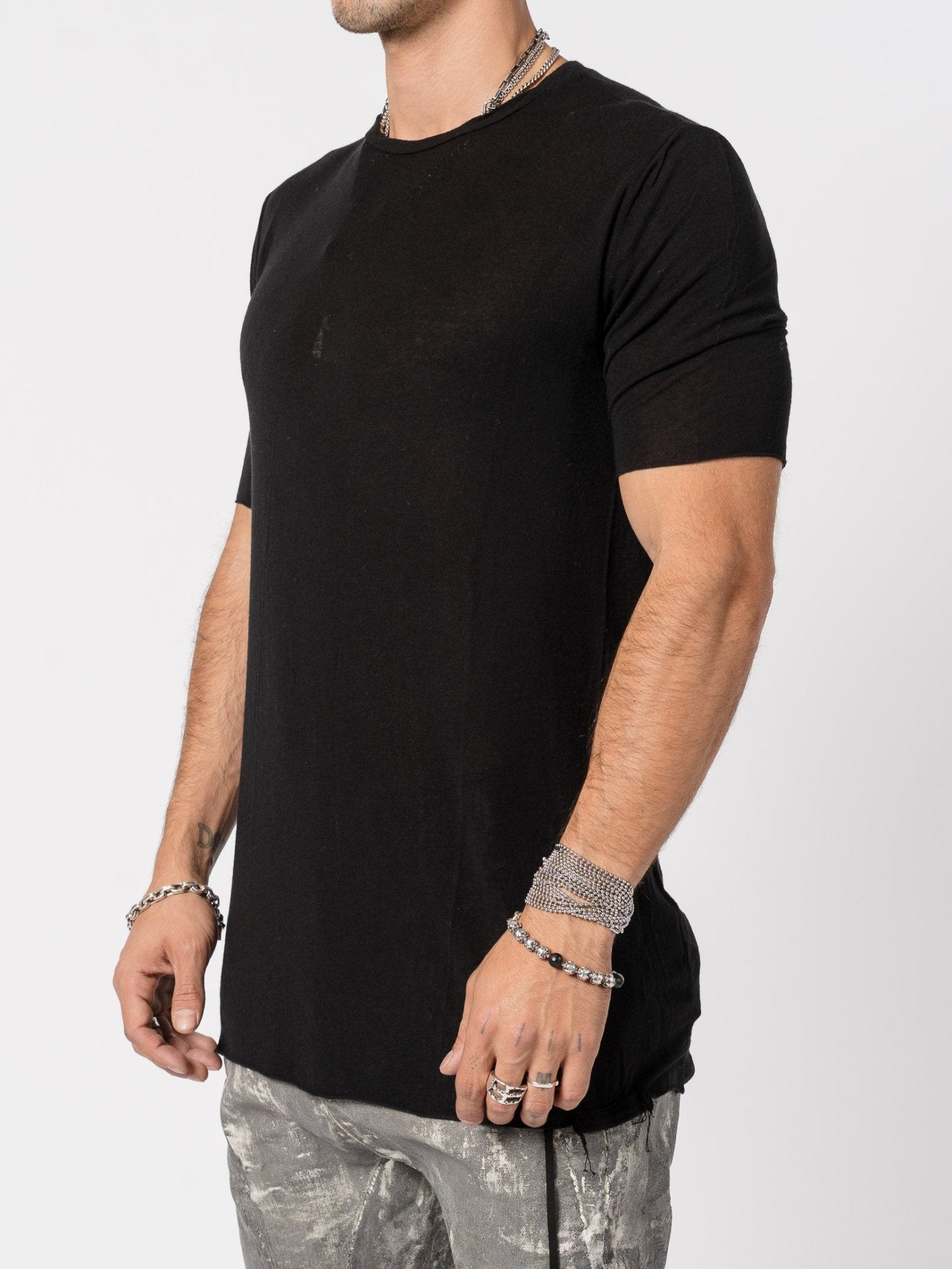 Modal Cashmere Blend Tee - by MD75