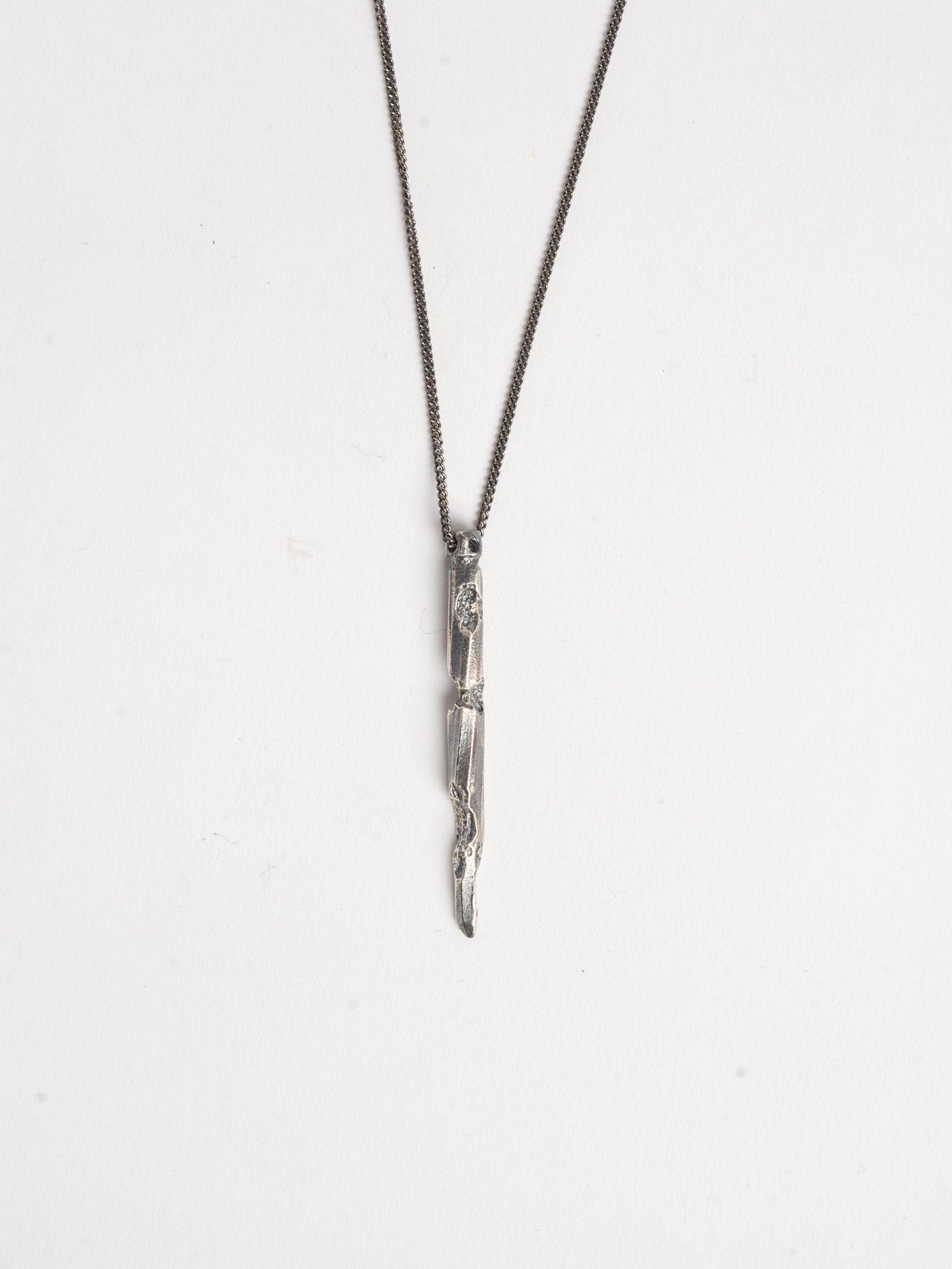 Necklace with Raw Elongated Element - by AITO