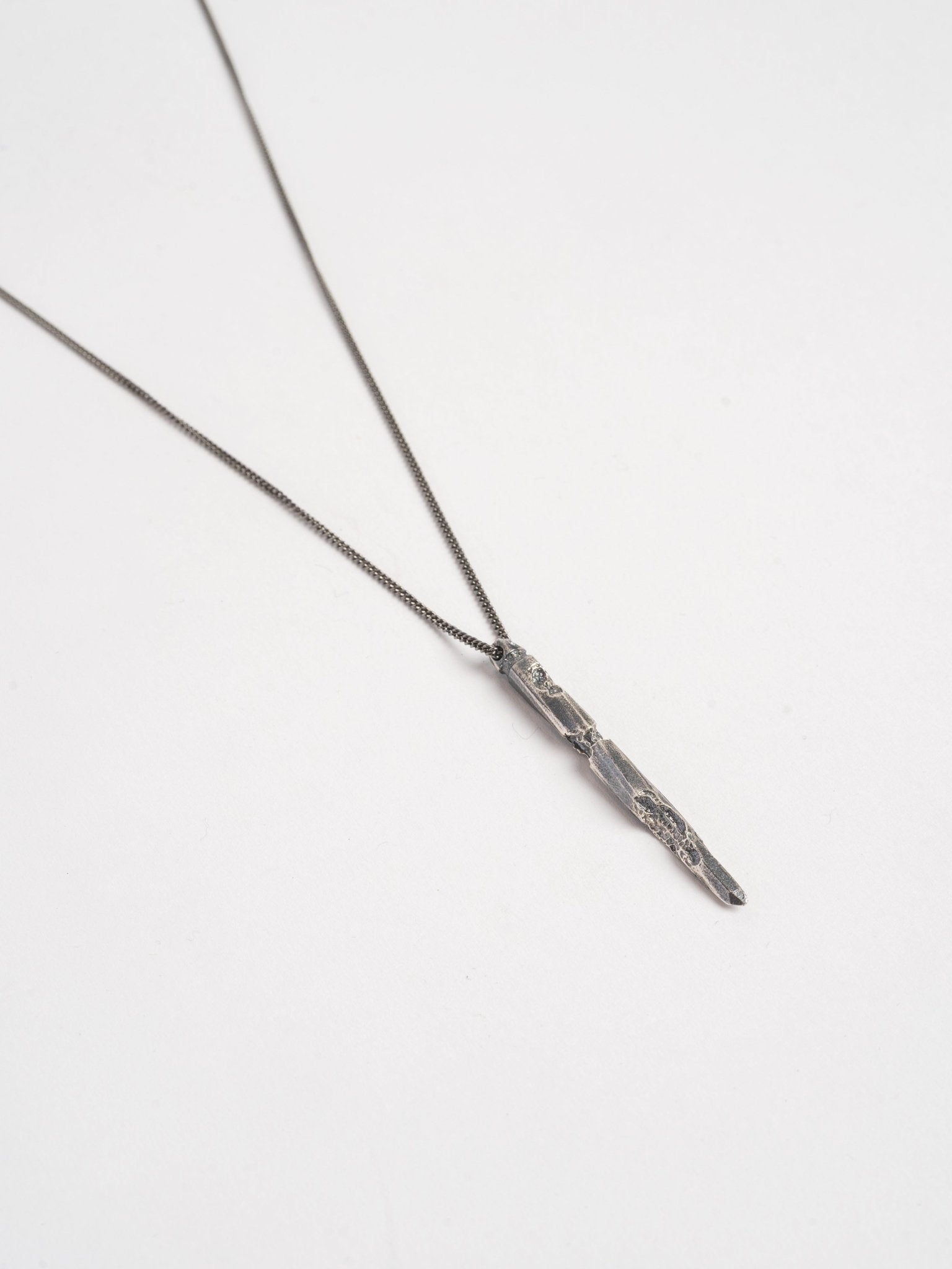 Necklace with Raw Elongated Element - by AITO