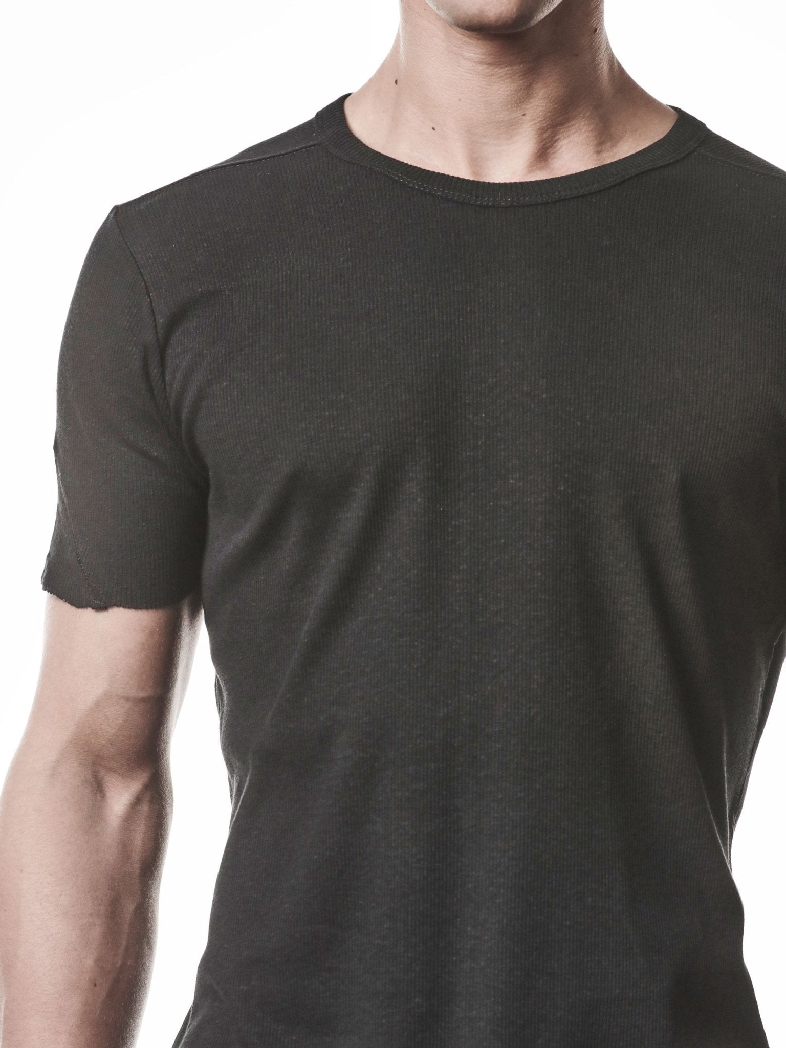 Raw Edge Rib T-Shirt - by THOM KROM