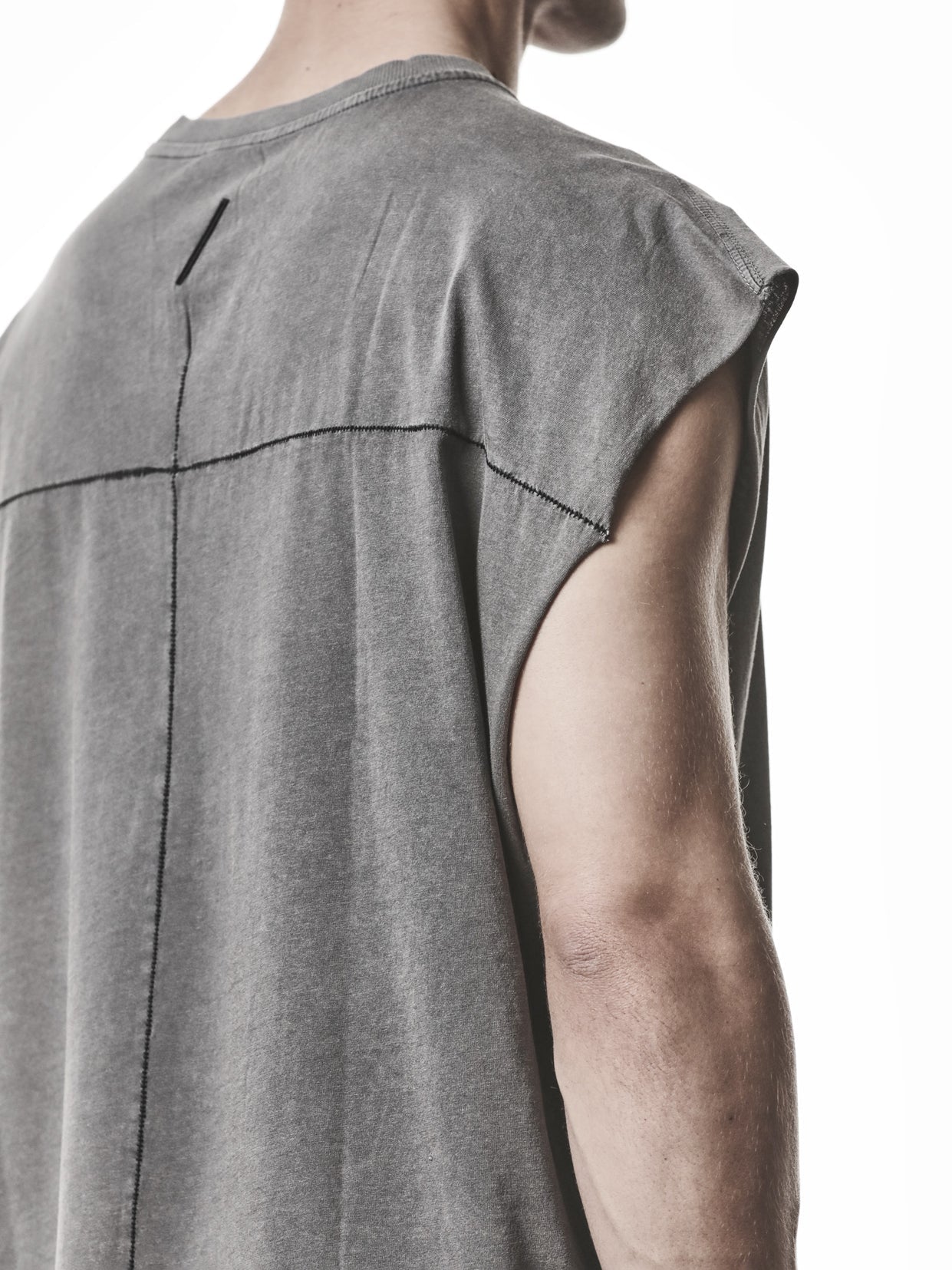 Raw Shoulder Oversized Tee - by THOM KROM