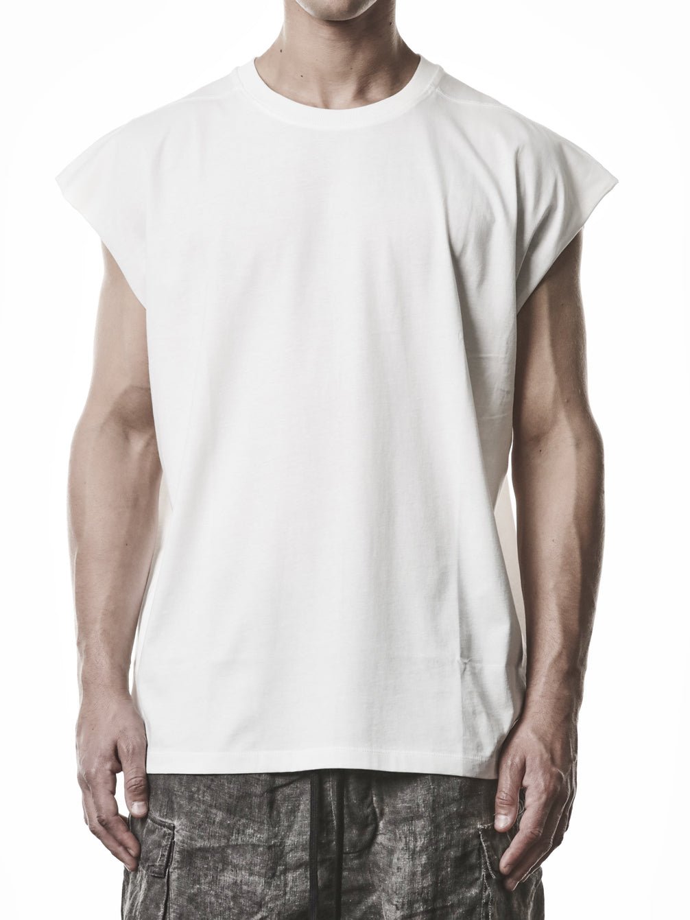 Raw Shoulder Oversized Tee - by THOM KROM