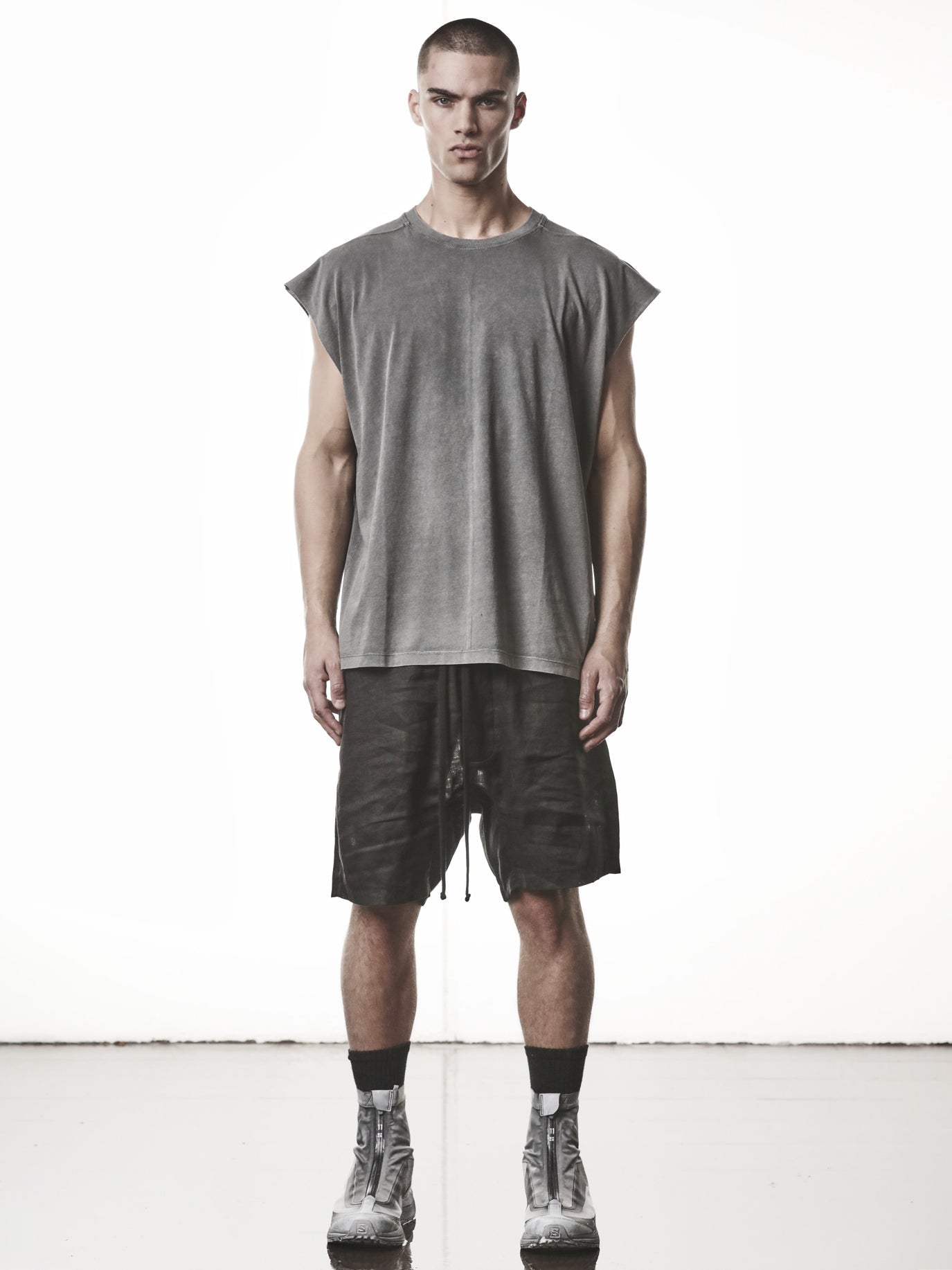 Raw Shoulder Oversized Tee - by THOM KROM