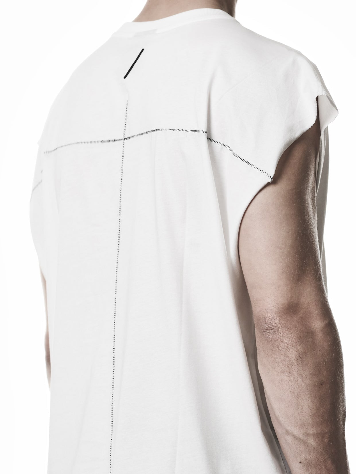 Raw Shoulder Oversized Tee - by THOM KROM