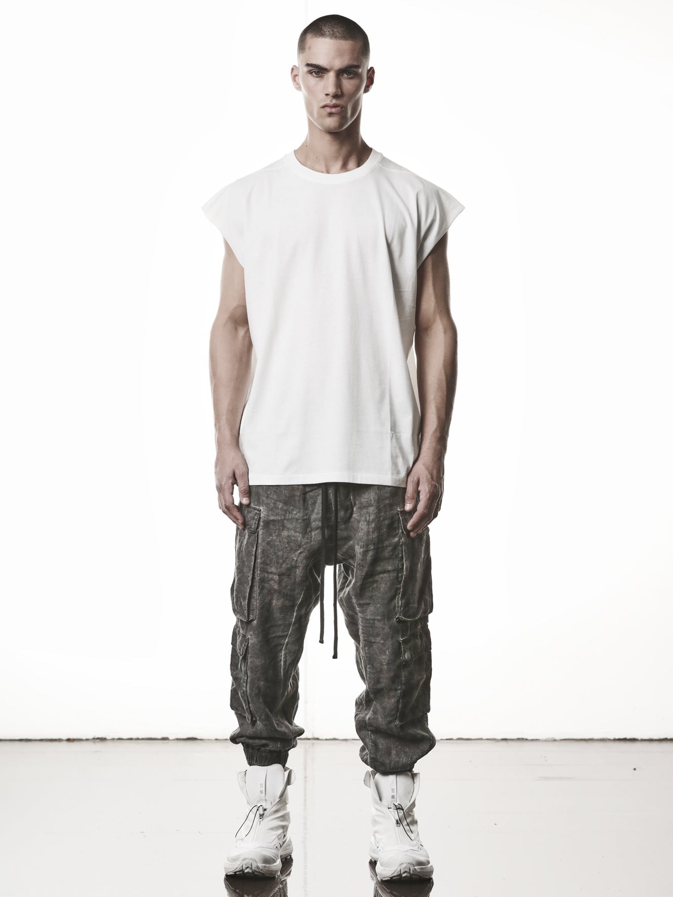Raw Shoulder Oversized Tee - by THOM KROM