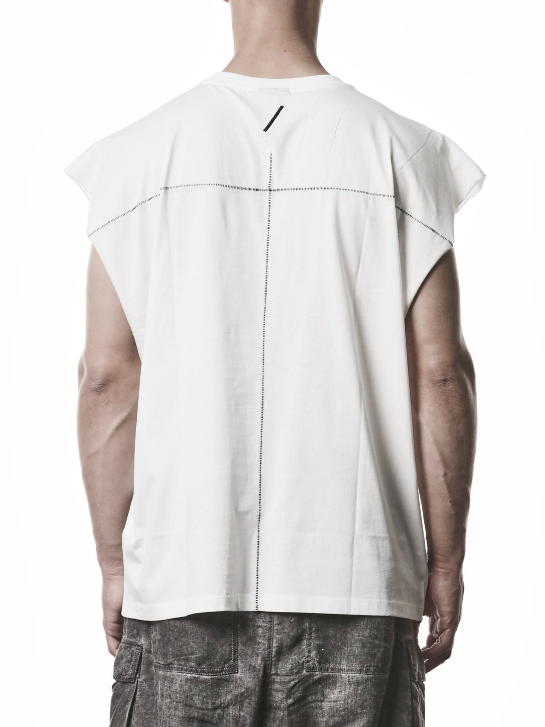 Raw Shoulder Oversized Tee - by THOM KROM