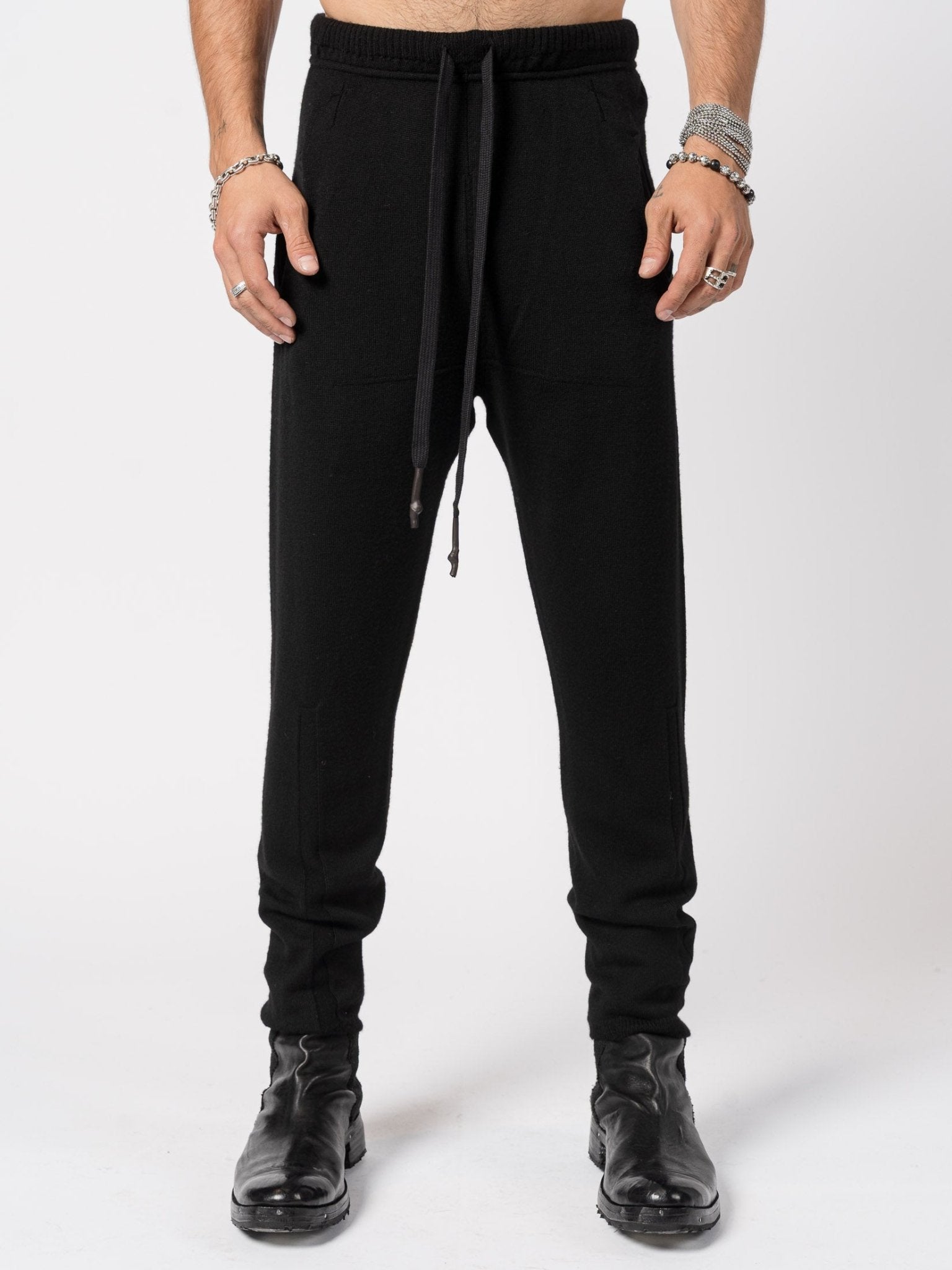 Relaxed Wool Knit Pants - by MD75