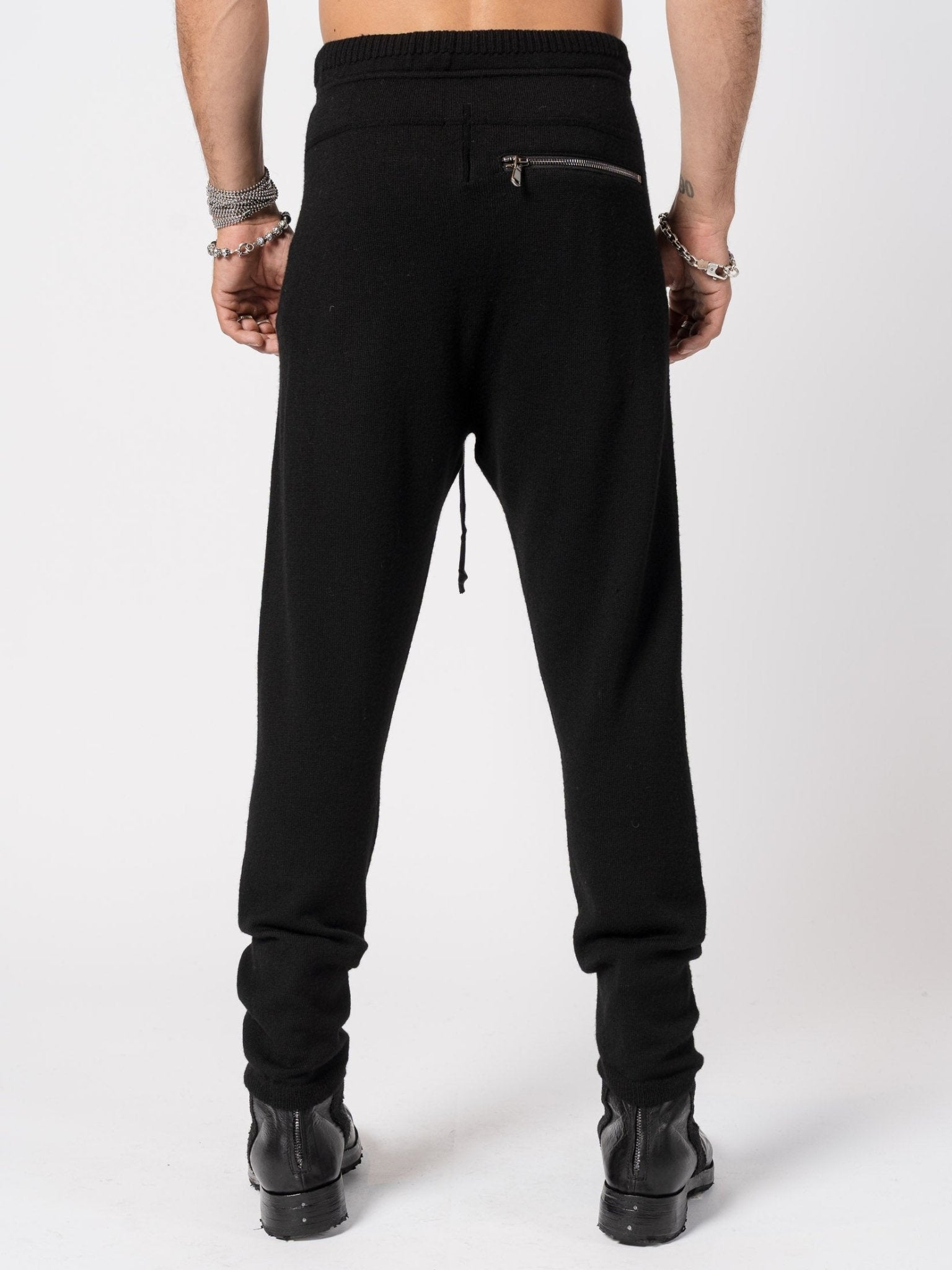 Relaxed Wool Knit Pants - by MD75