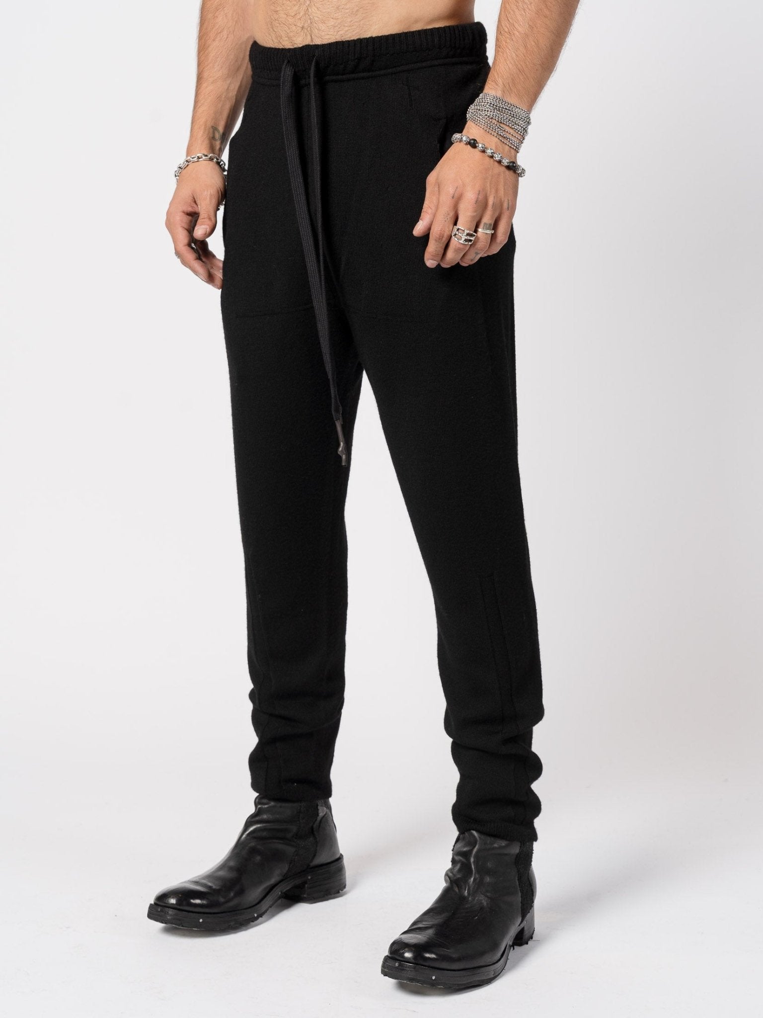 Relaxed Wool Knit Pants - by MD75