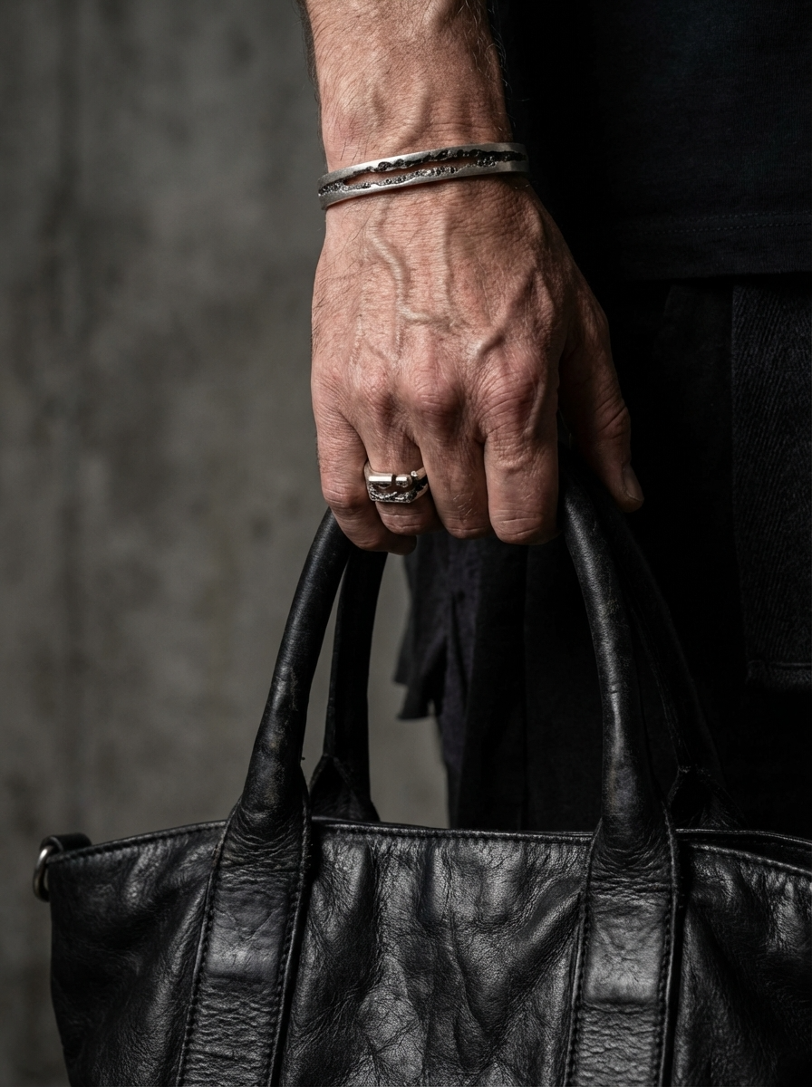 Silver Cuff with Diamonds