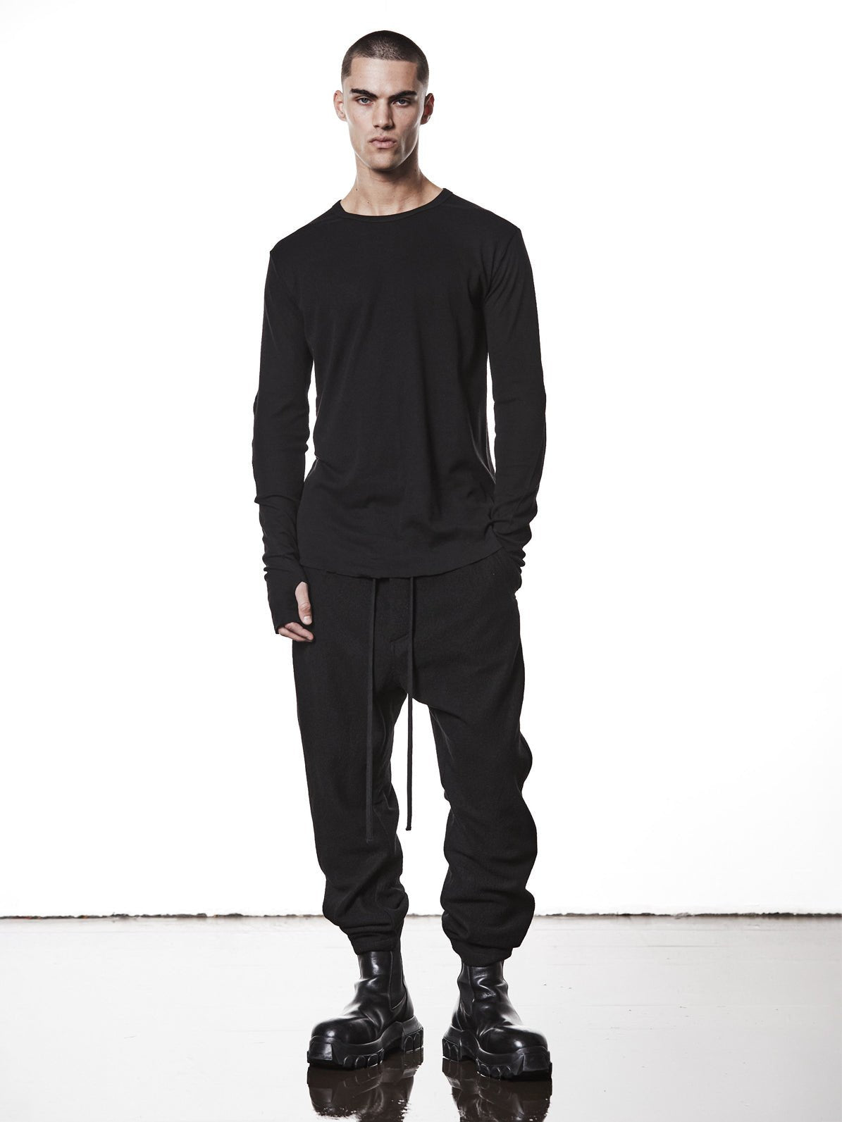 Round Neck Longsleeve T-Shirt - by THOM KROM