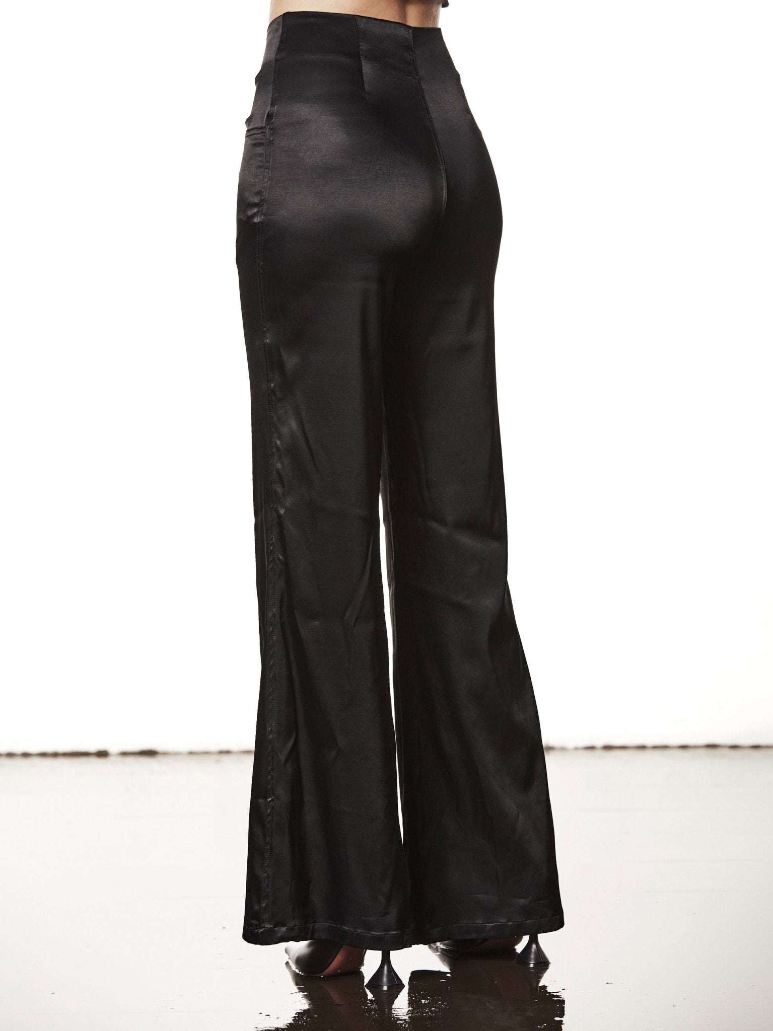 Satin Look Trousers - by THOM KROM