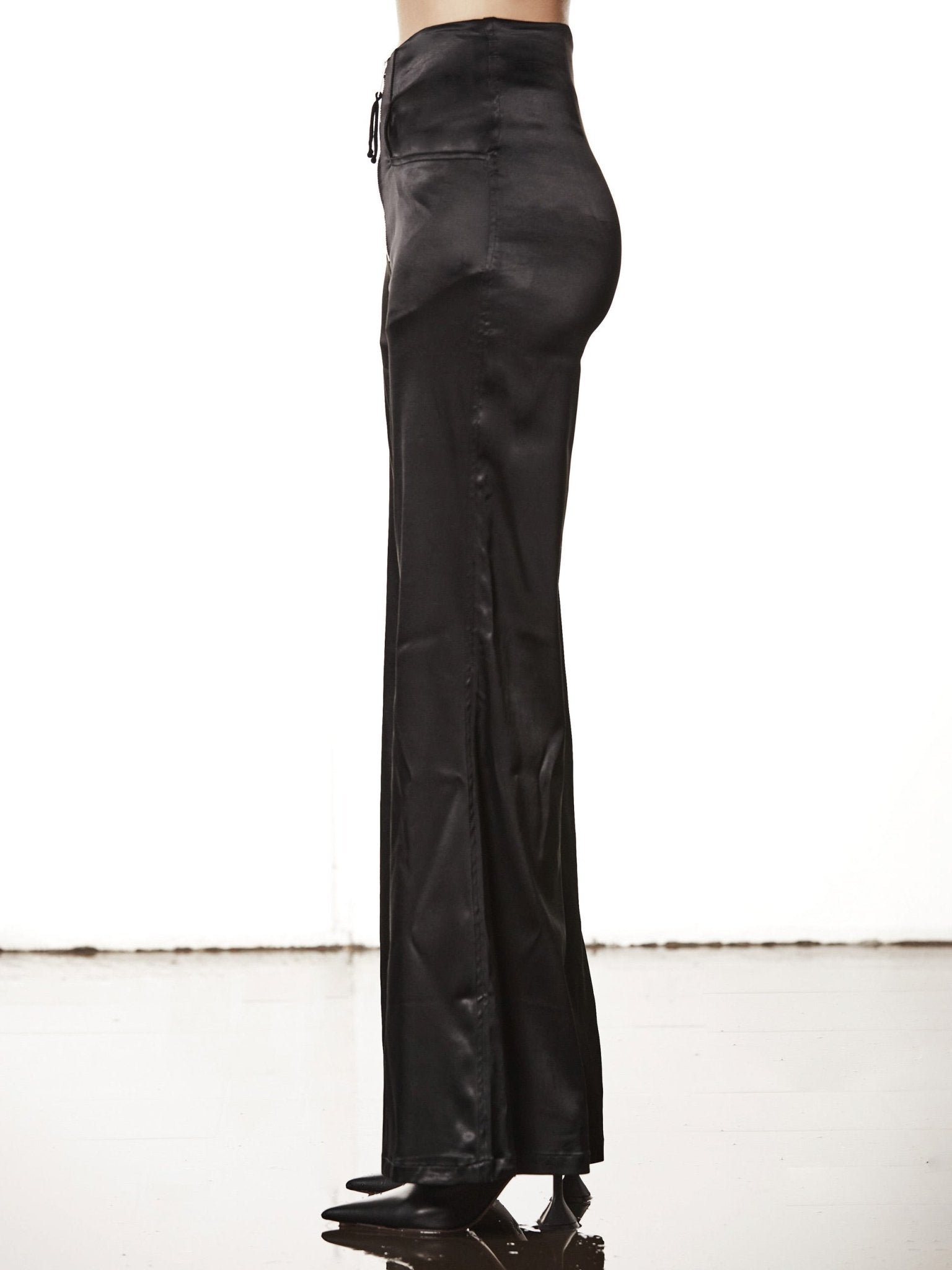 Satin Look Trousers - by THOM KROM