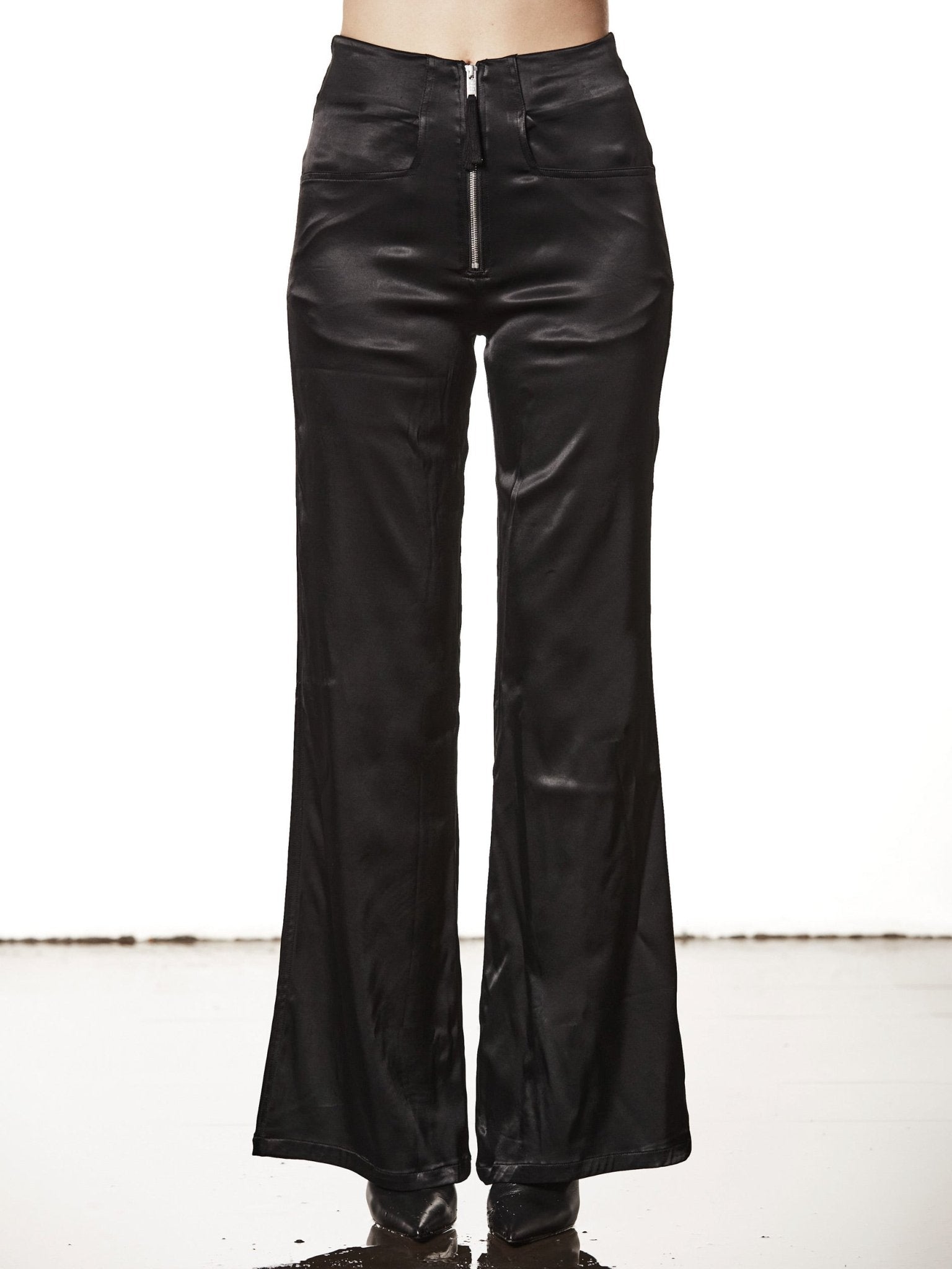 Satin Look Trousers - by THOM KROM