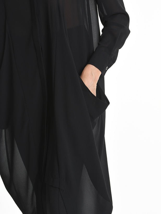 Shirt Dress with Oversized Pockets - by LA HAINE INSIDE US