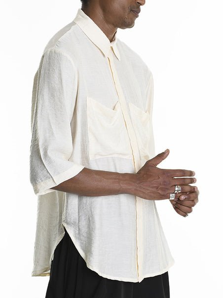 Short Sleeve Shirt with Front Pockets - by LA HAINE INSIDE US