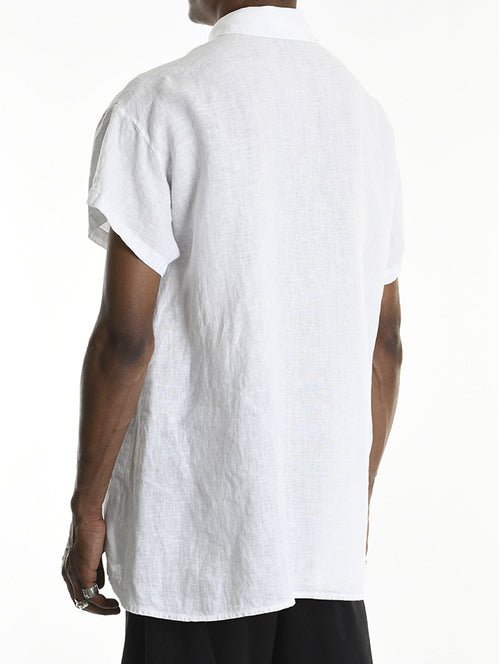 Short Sleeve Shirt with Side Buttons - by LA HAINE INSIDE US