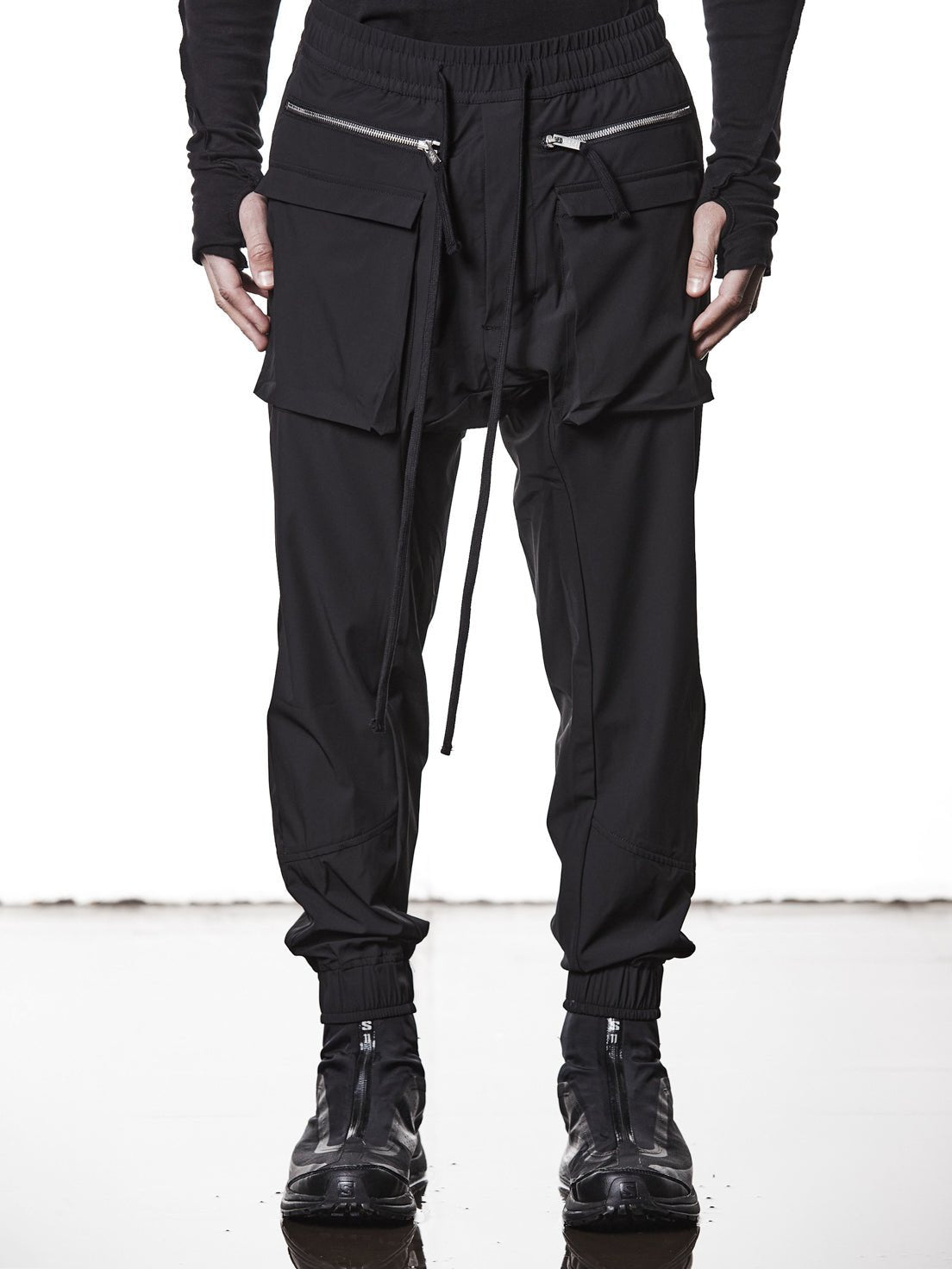 Stretch Woven Cargo Trousers - by THOM KROM