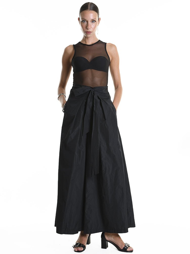 Taffeta Wide - Leg Trousers - by LA HAINE INSIDE US