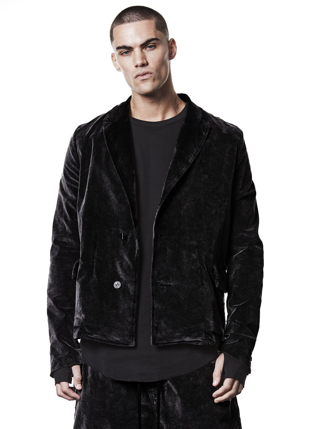 Velvet Cotton - Blend Blazer - by THOM KROM