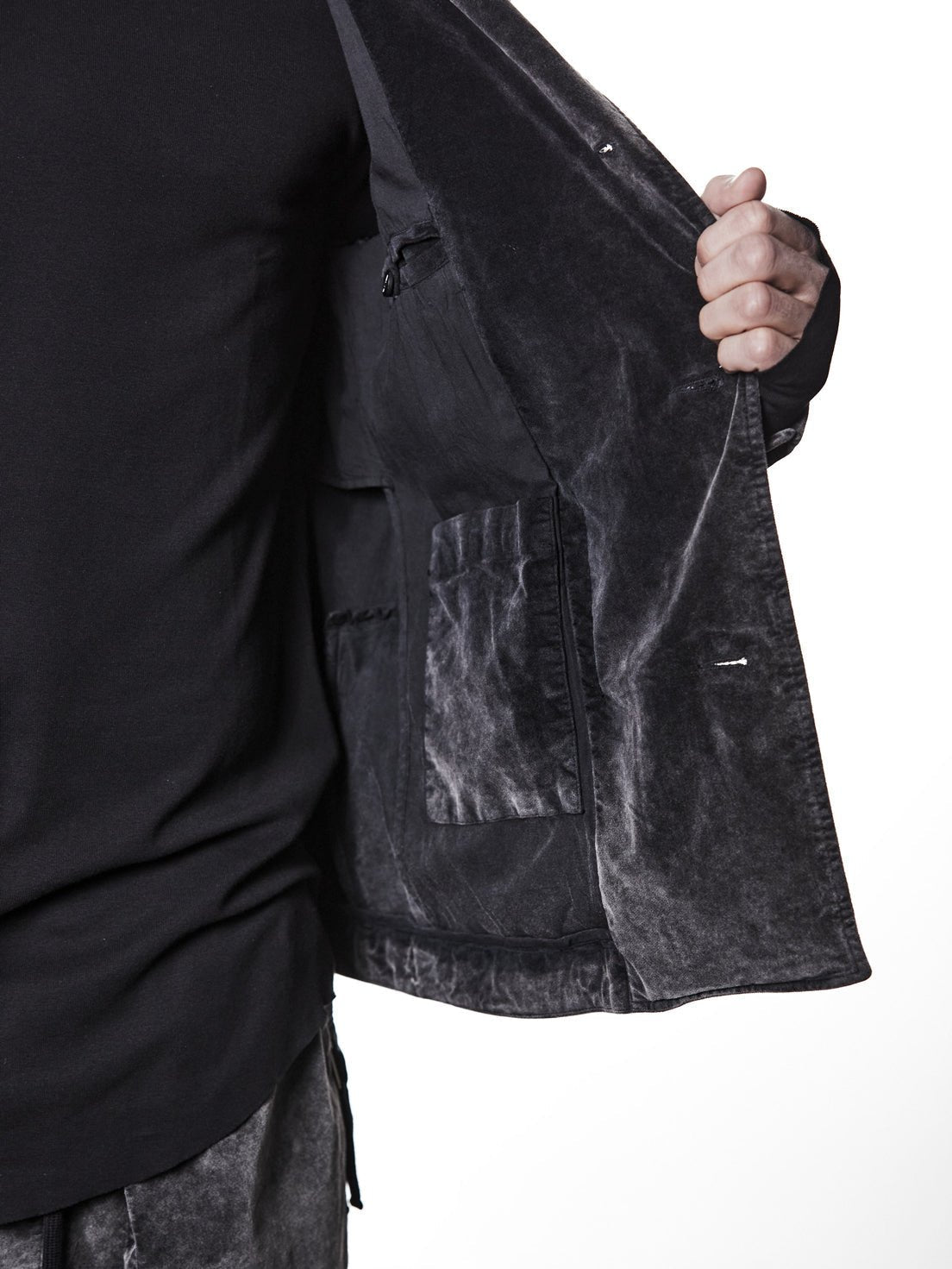 Velvet Cotton - Blend Blazer - by THOM KROM