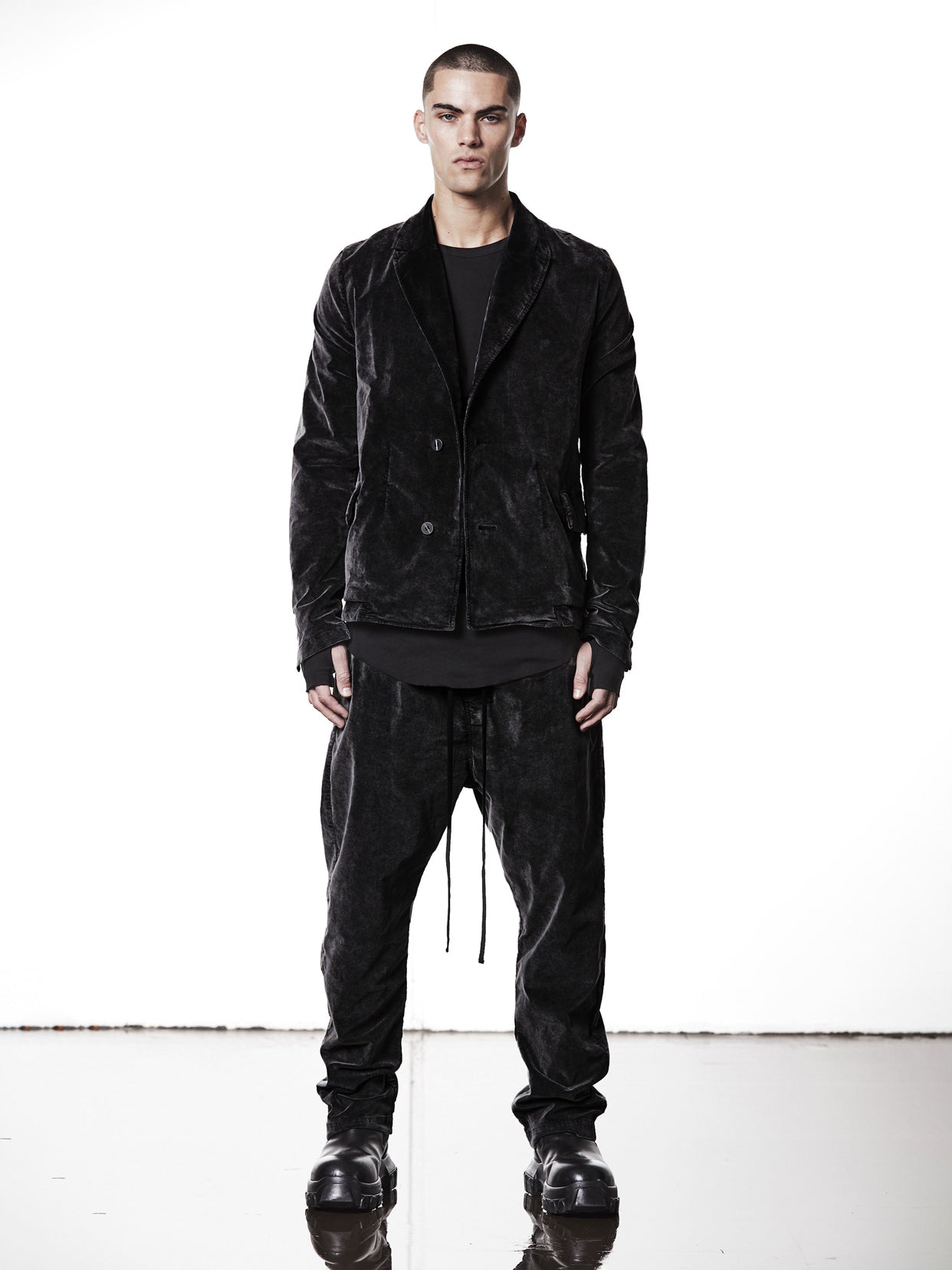 Velvet Cotton - Blend Blazer - by THOM KROM