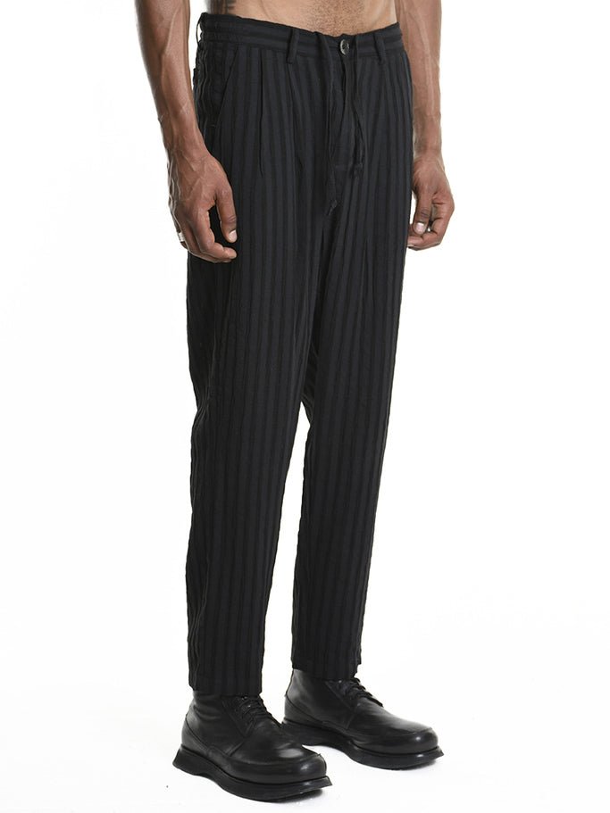 Viscose - Cotton Pleated Trousers - by LA HAINE INSIDE US