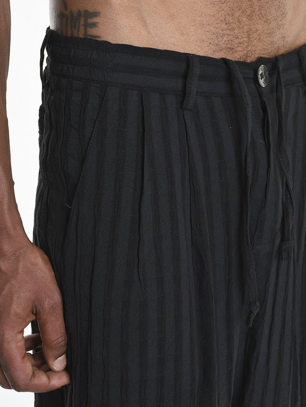 Viscose - Cotton Pleated Trousers - by LA HAINE INSIDE US