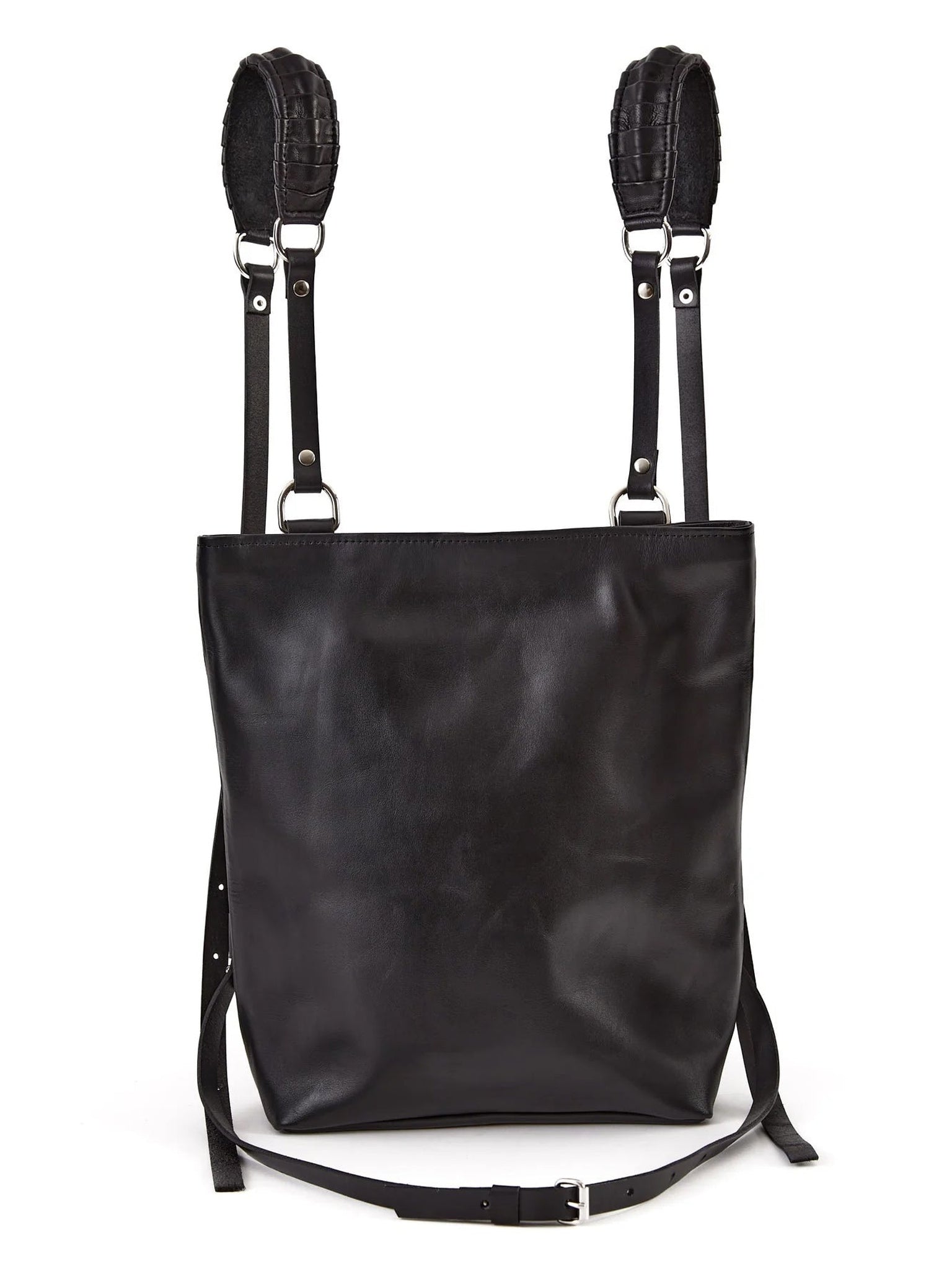 NOAM Leather Utility Backpack – front product view