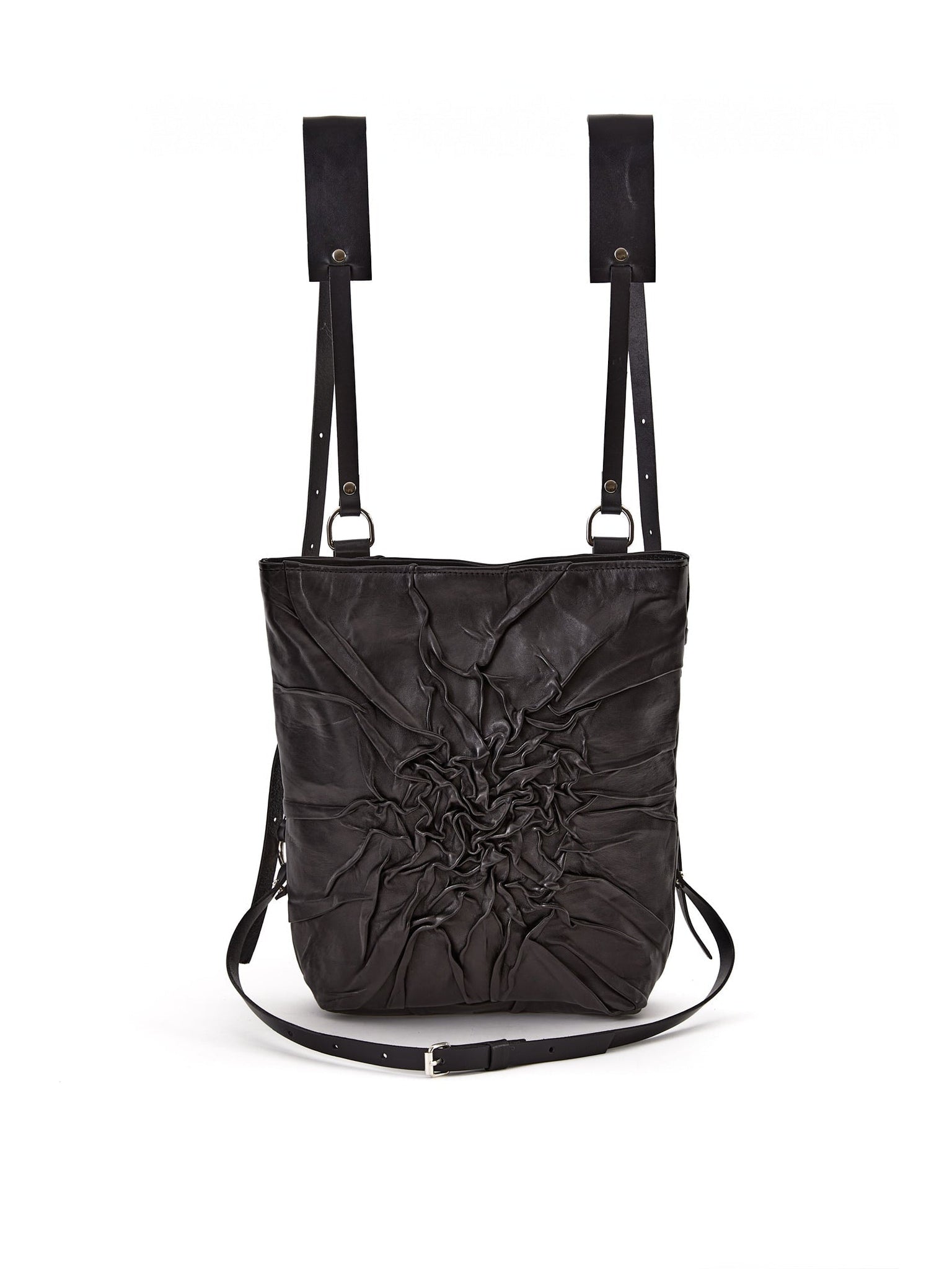 NOAM Textured Backpack, front backpack product view