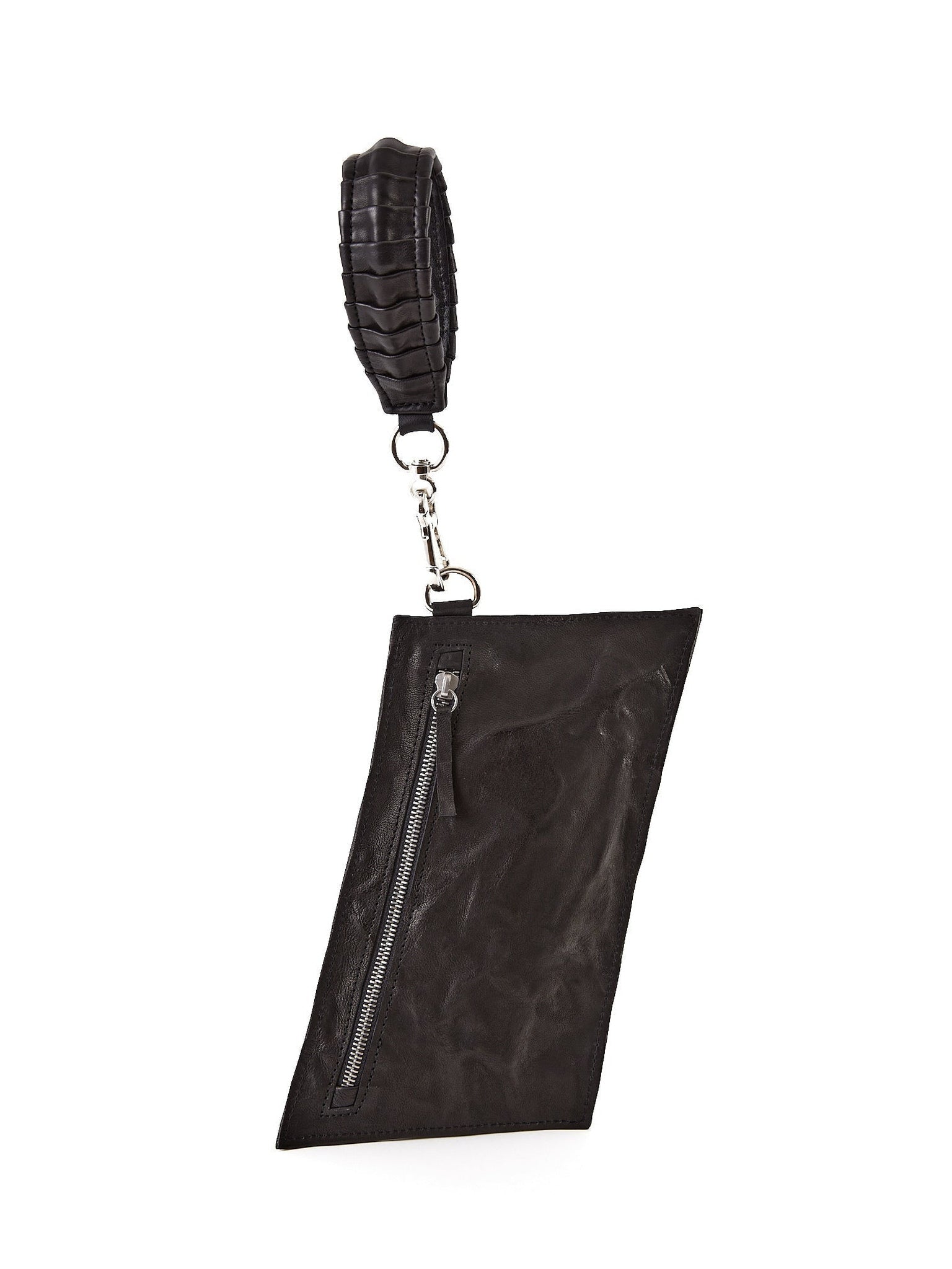 NOAM Oyster Clutch, back pouch and zipper view