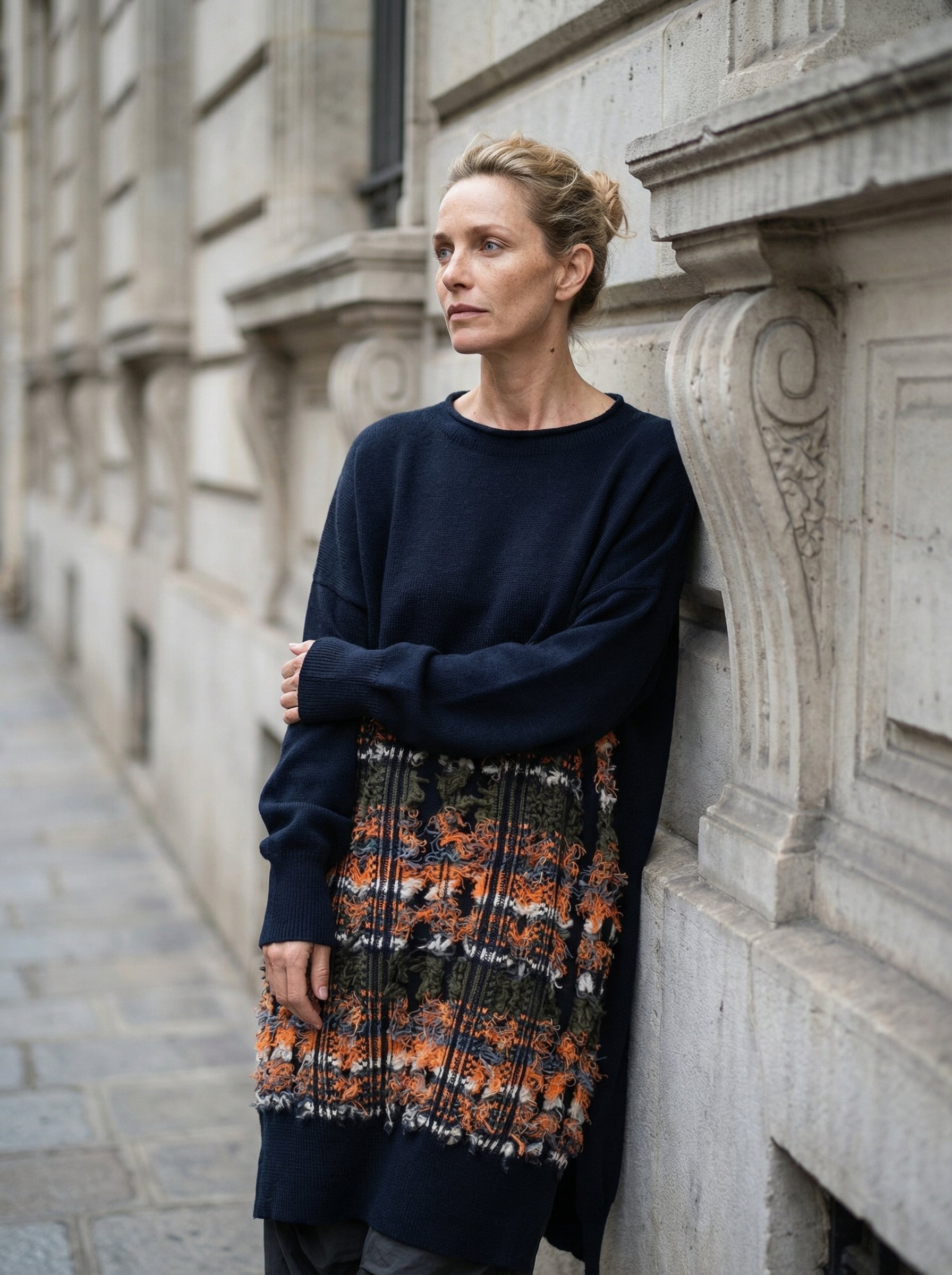 YOHJI YAMAMOTO - DRESS - Three Quarter - Detail Focus