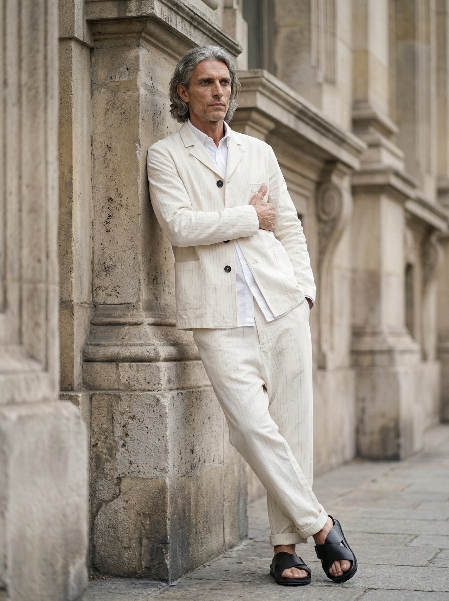 NOSTRA SANTISSIMA - JACKET - Editorial - Leaning Pose