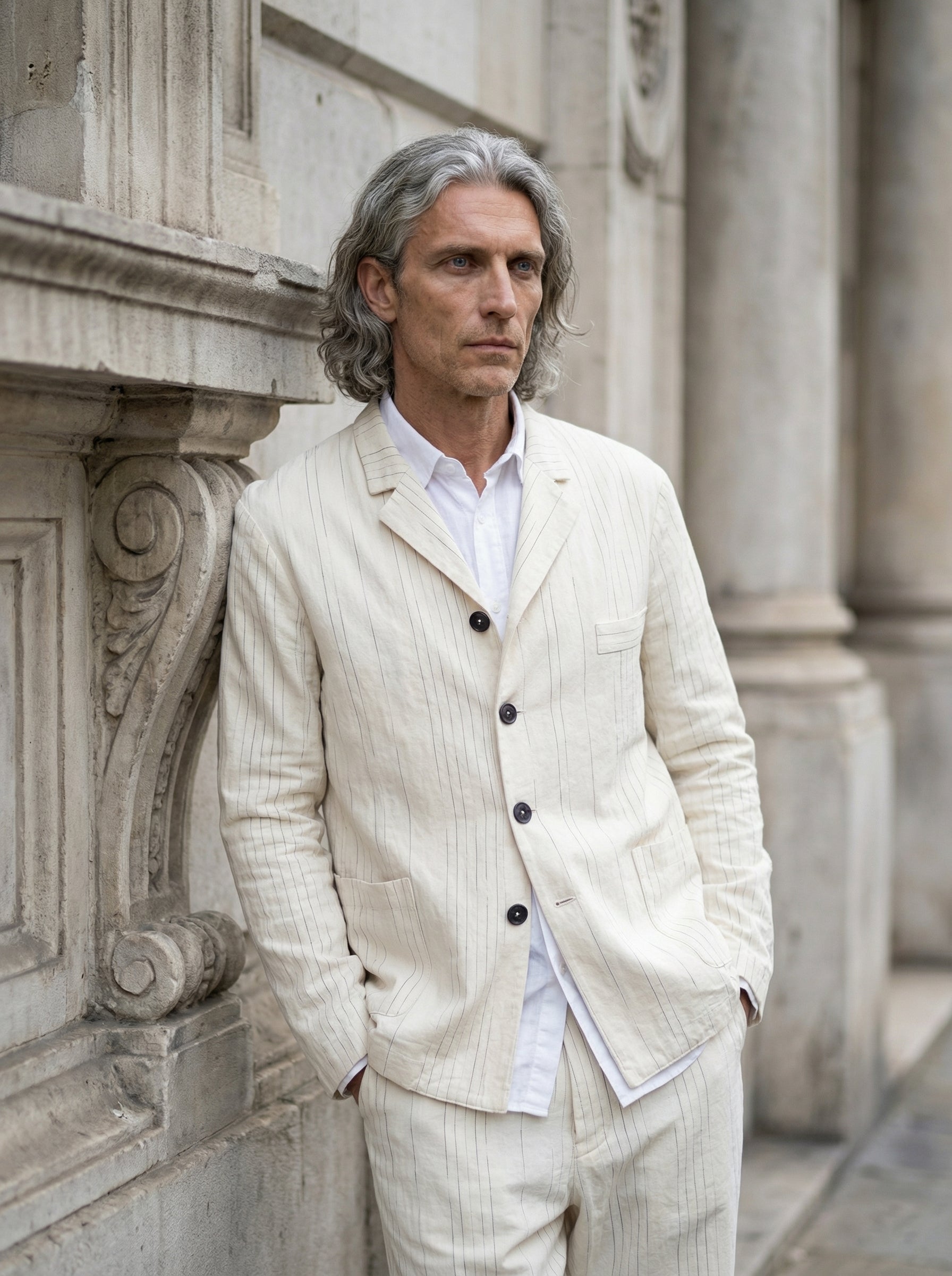 NOSTRA SANTISSIMA - JACKET - Three Quarter - Detail Focus