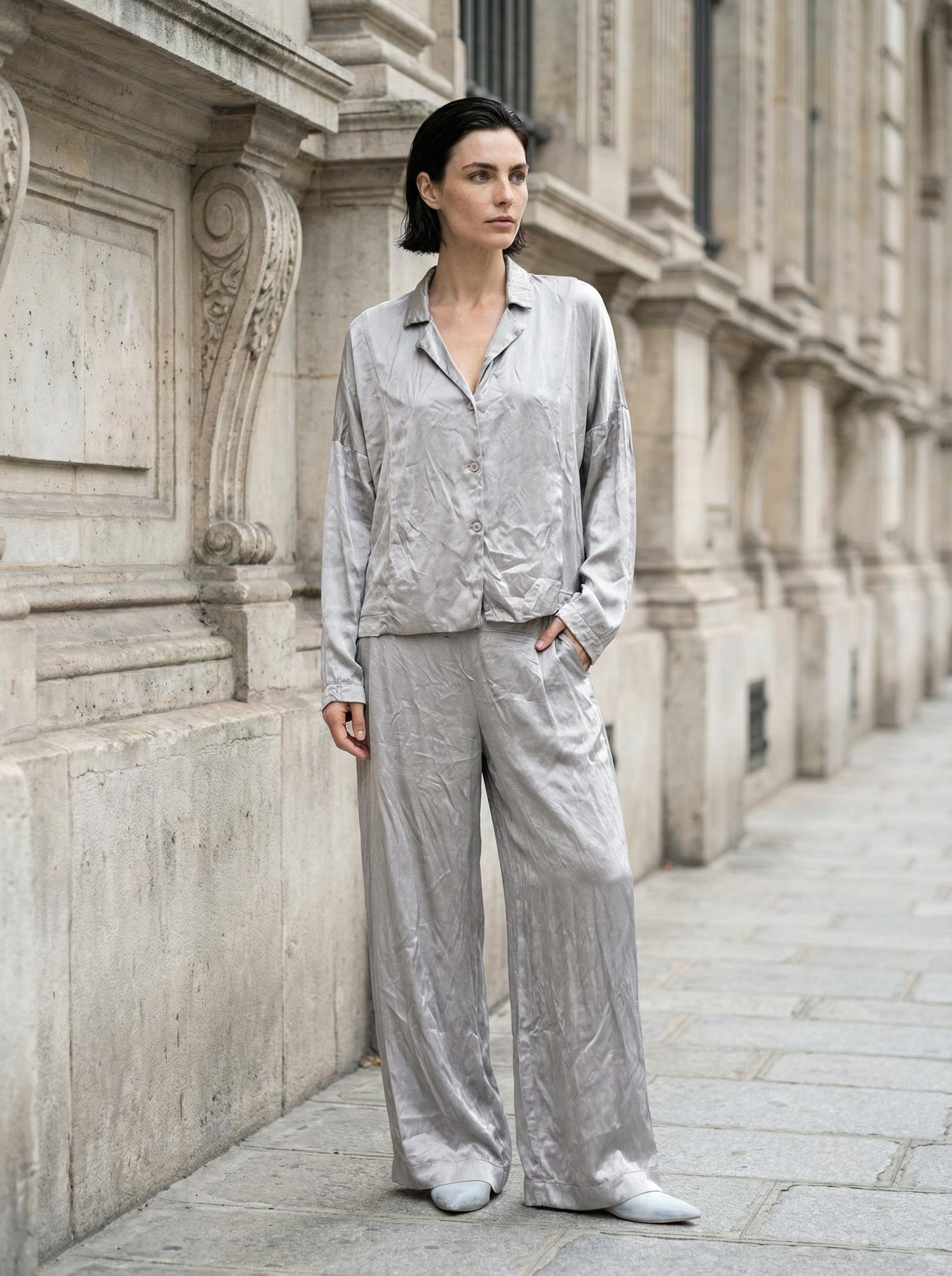 TANDEM - Button-Up Blouse - Full Body - Standing Pose