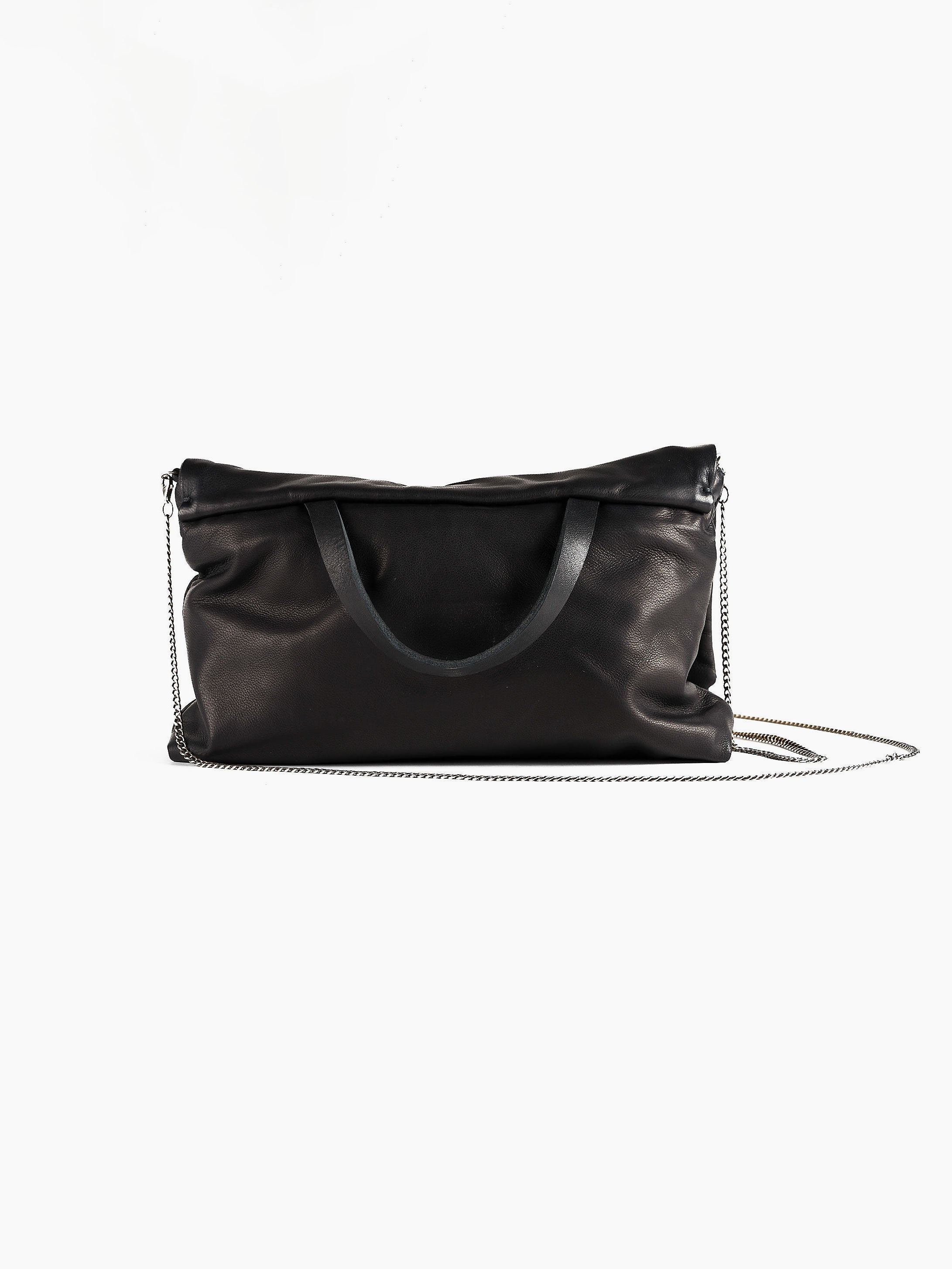 Crossbody Bag with Silver Leaf Detail