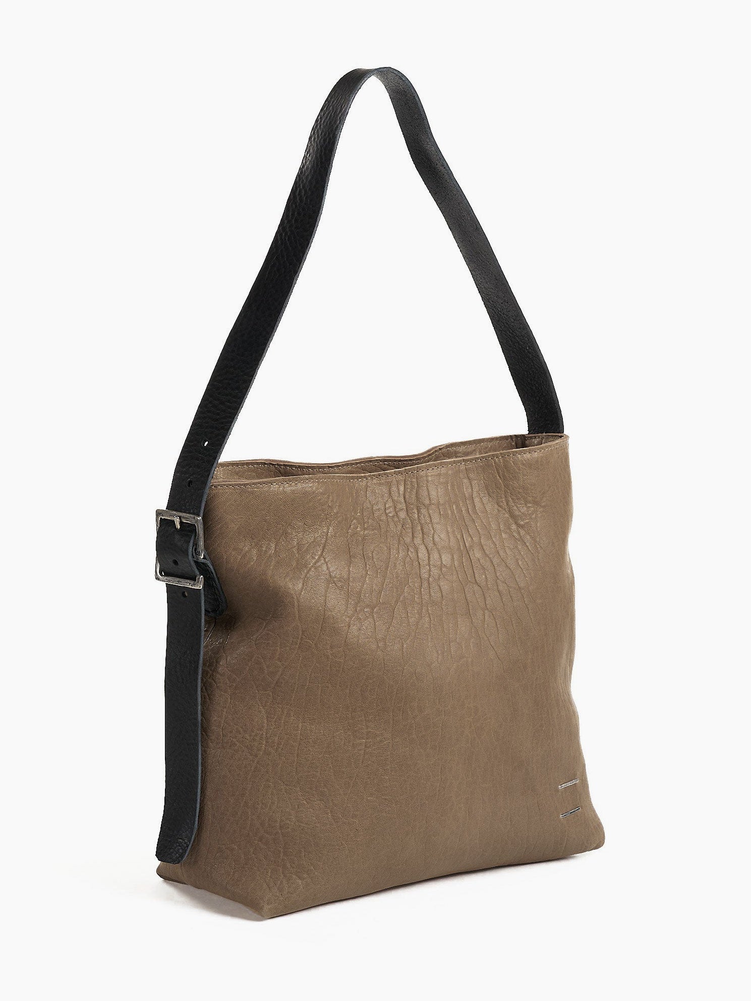 Shoulder Bag with Silver Buckle