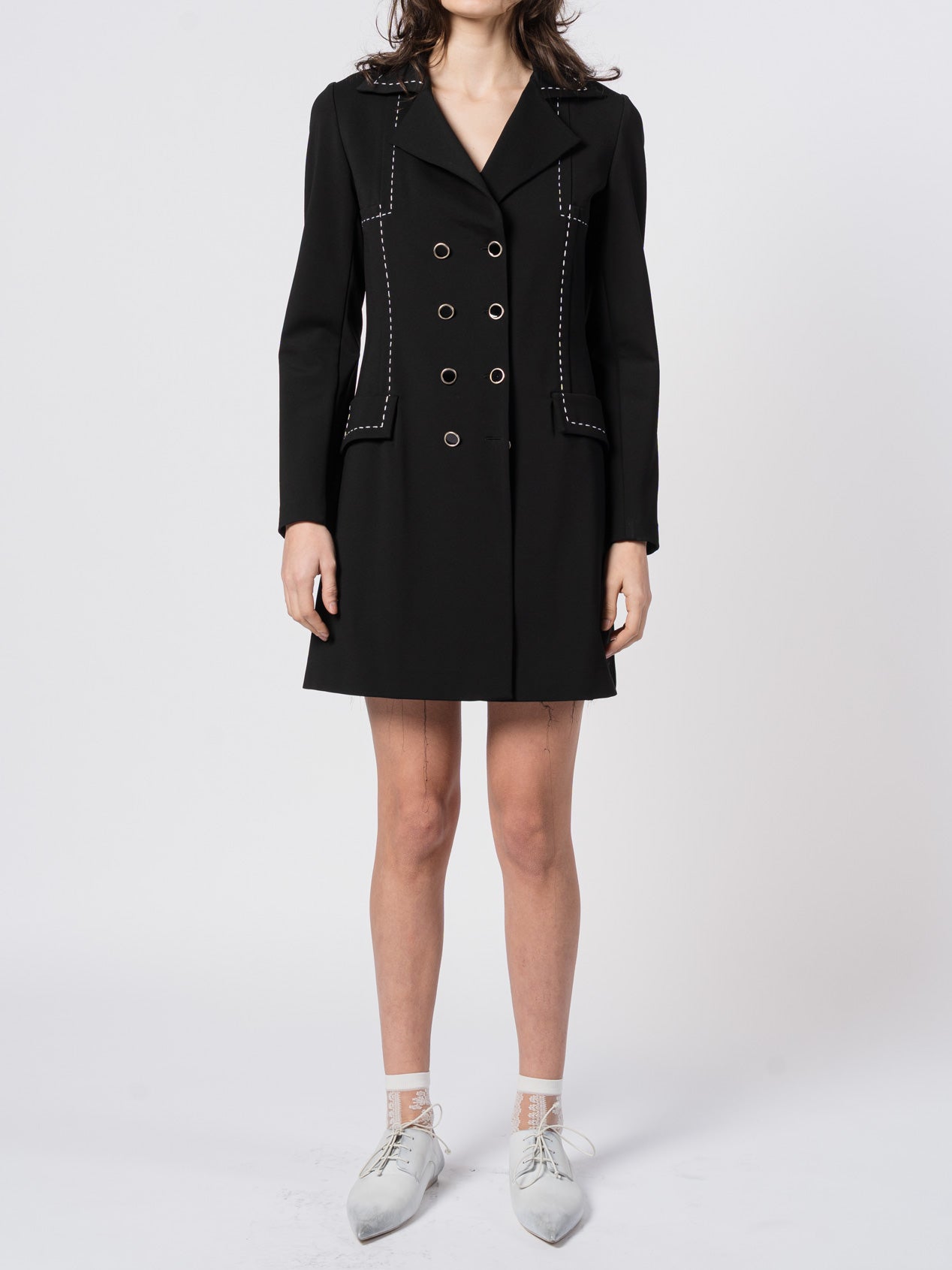 Structured Knee-Length Coat
