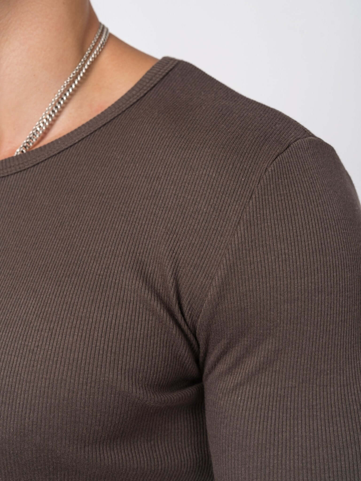 D.HYGEN Modal x Cotton Ribbed T-Shirt