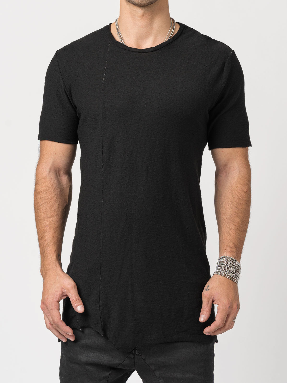 Rustic Cotton Long T-Shirt