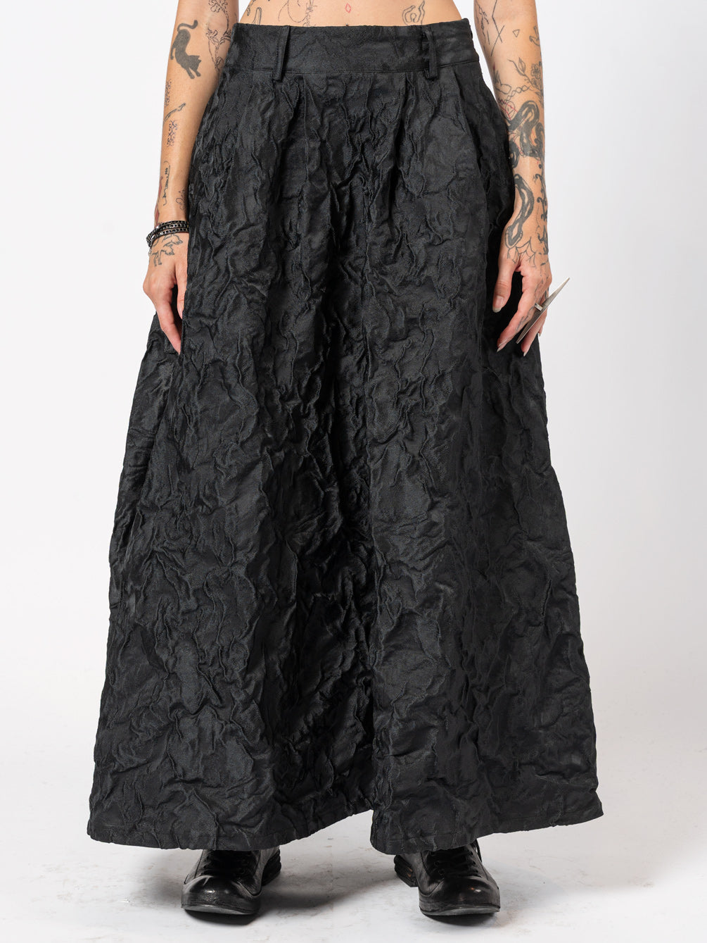 Textured Maxi Skirt