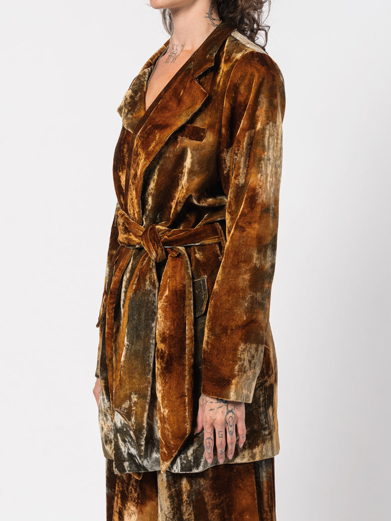 Velvet Wrap Jacket
