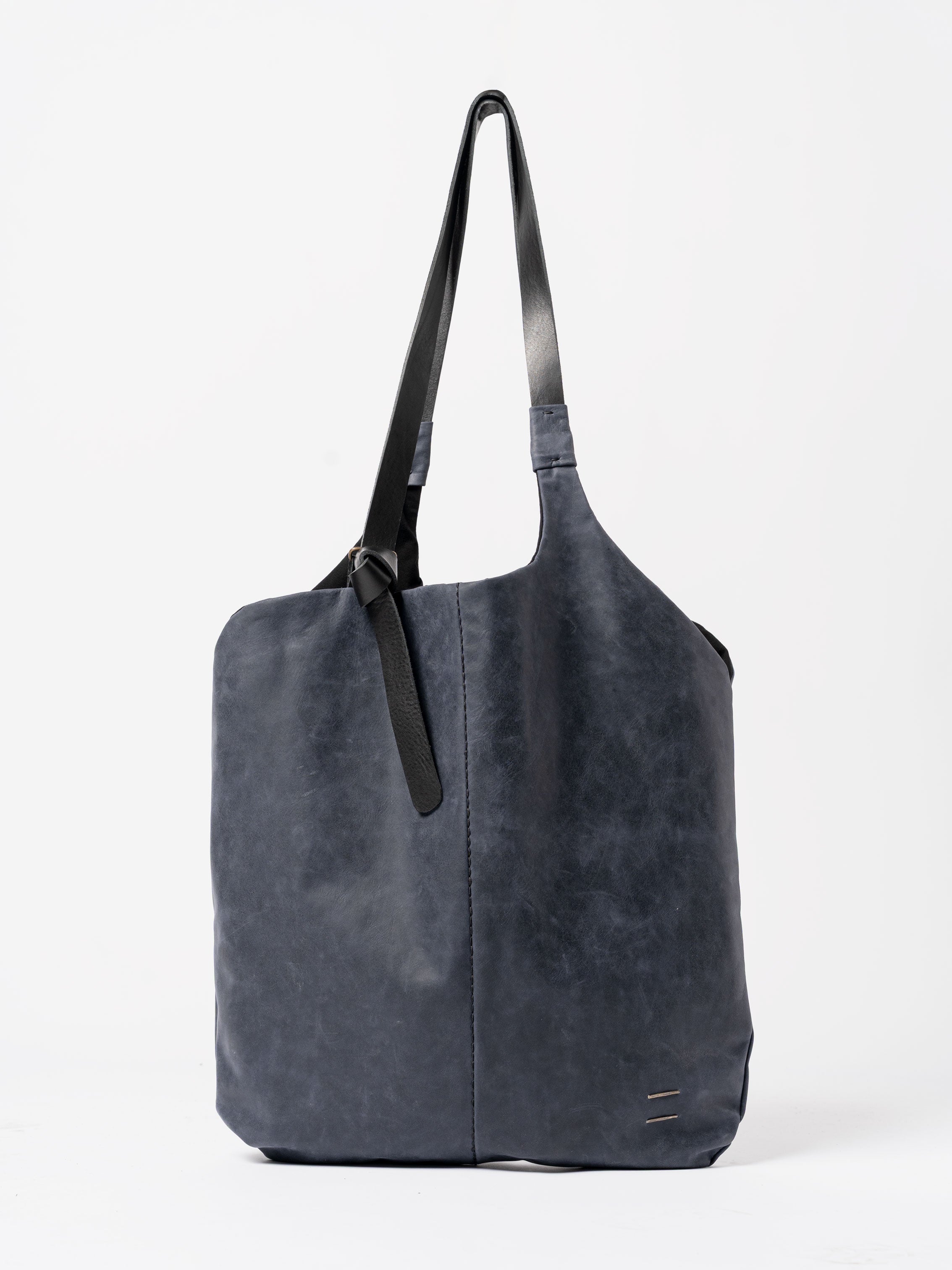 Calfskin and Cotton Shopper