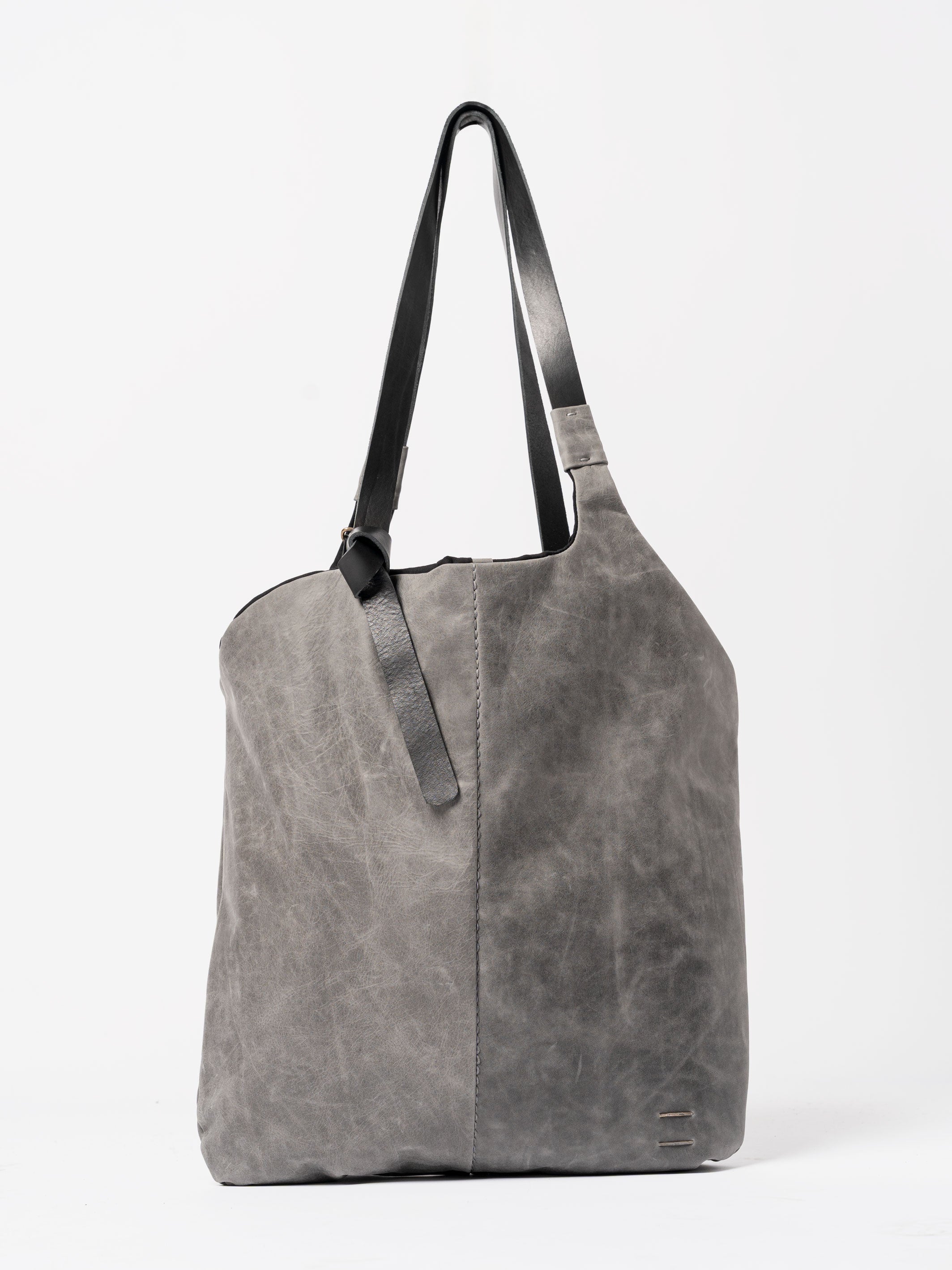 Calfskin and Cotton Shopper
