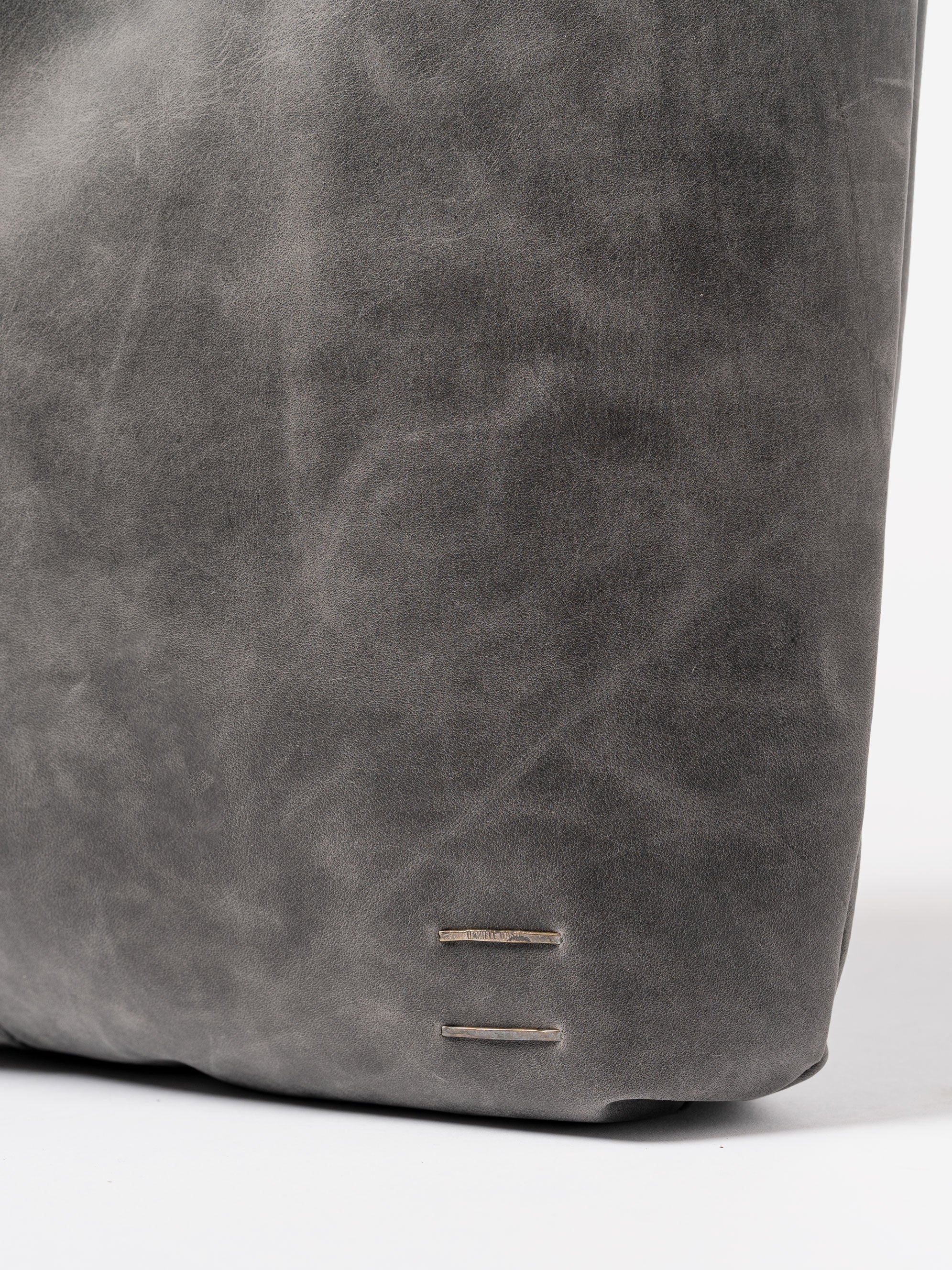 Calfskin and Cotton Shopper