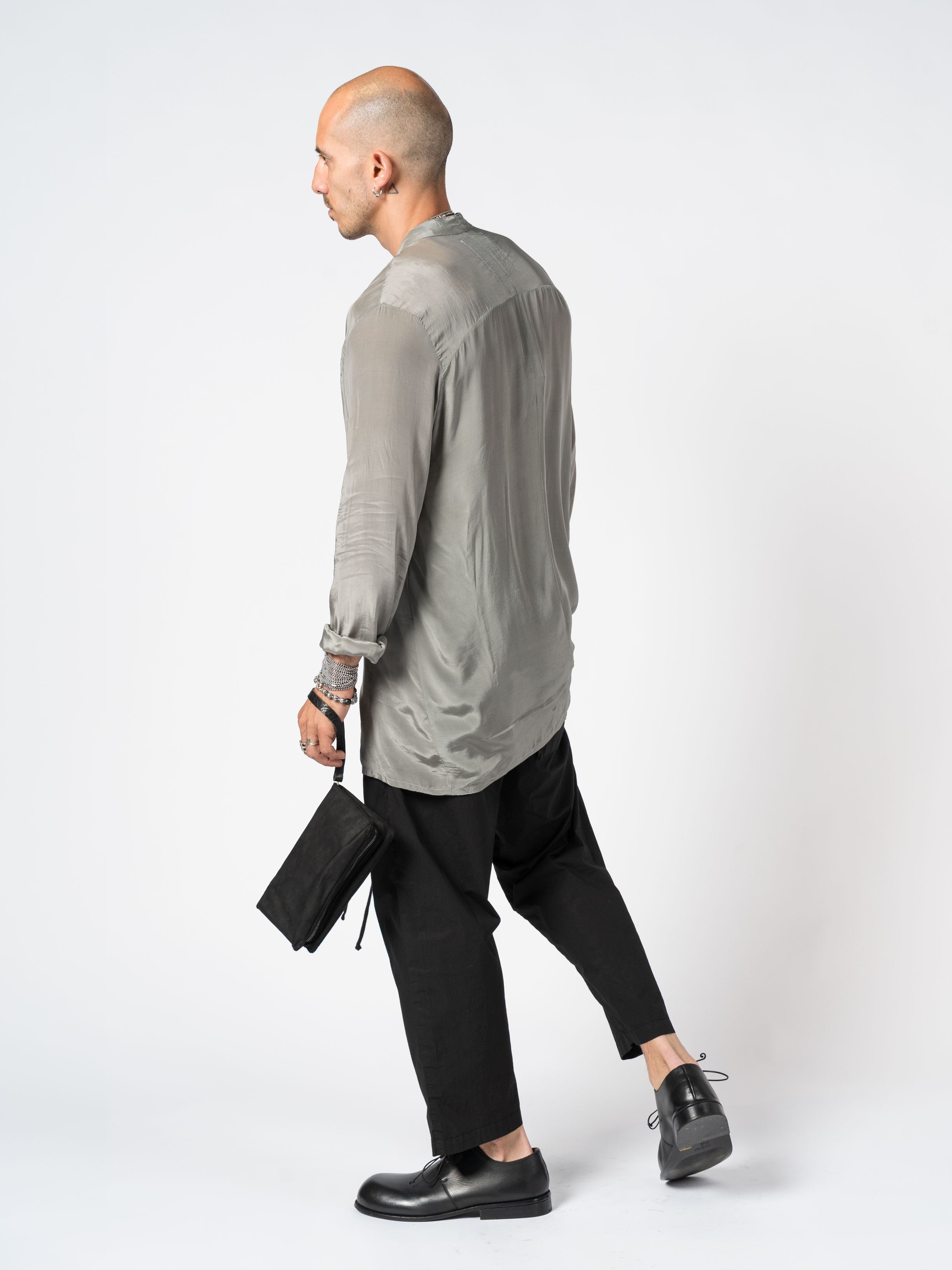 Silk Button-Up Shirt