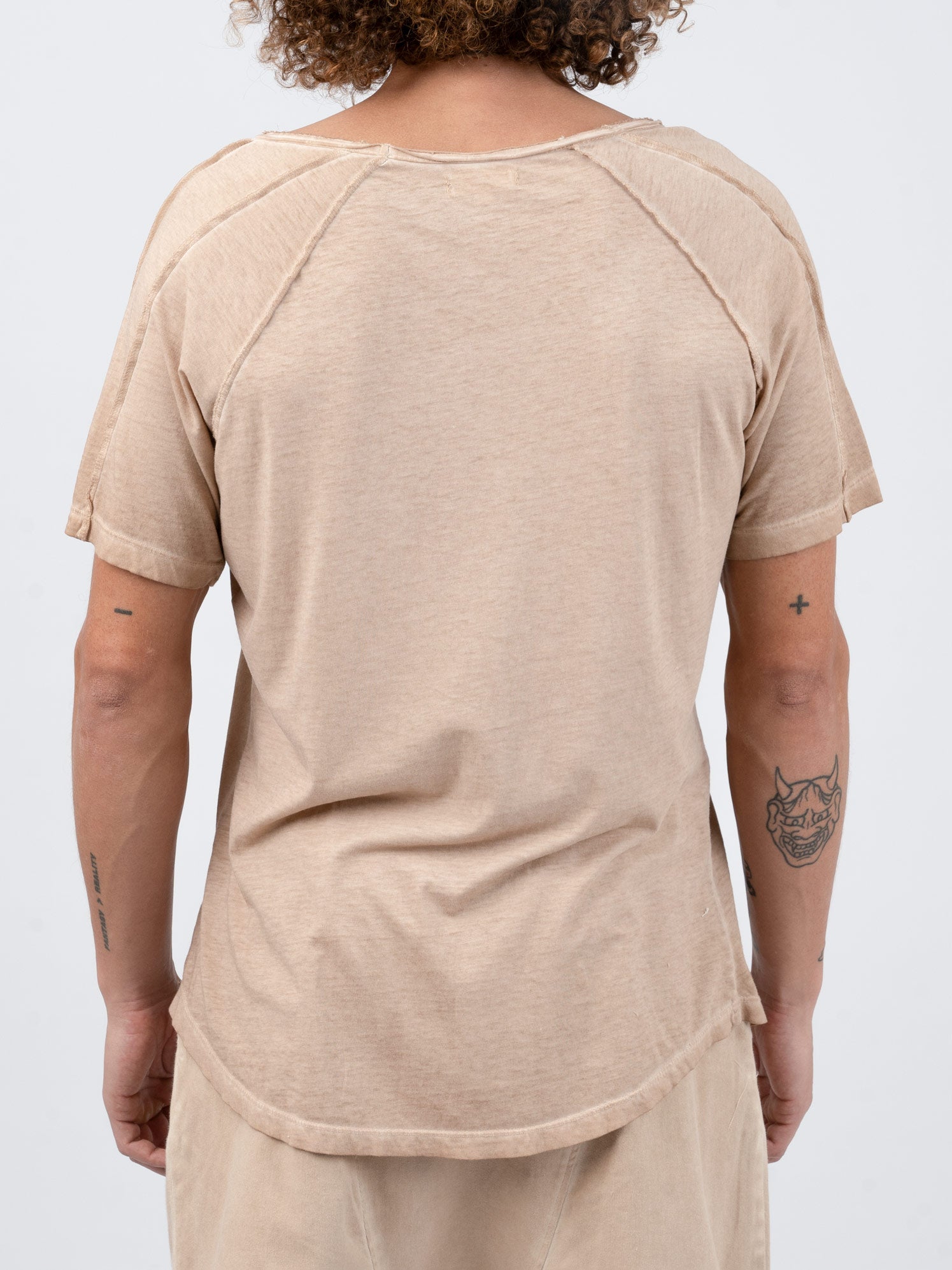 Raw Edge Cotton T-Shirt - INN7
